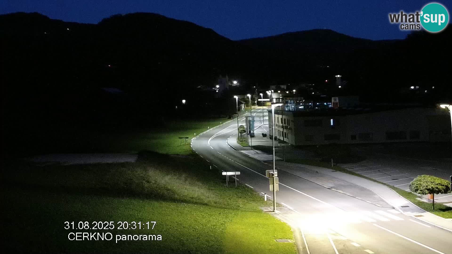 Webcam en direct – Entrée de la ville de Cerkno