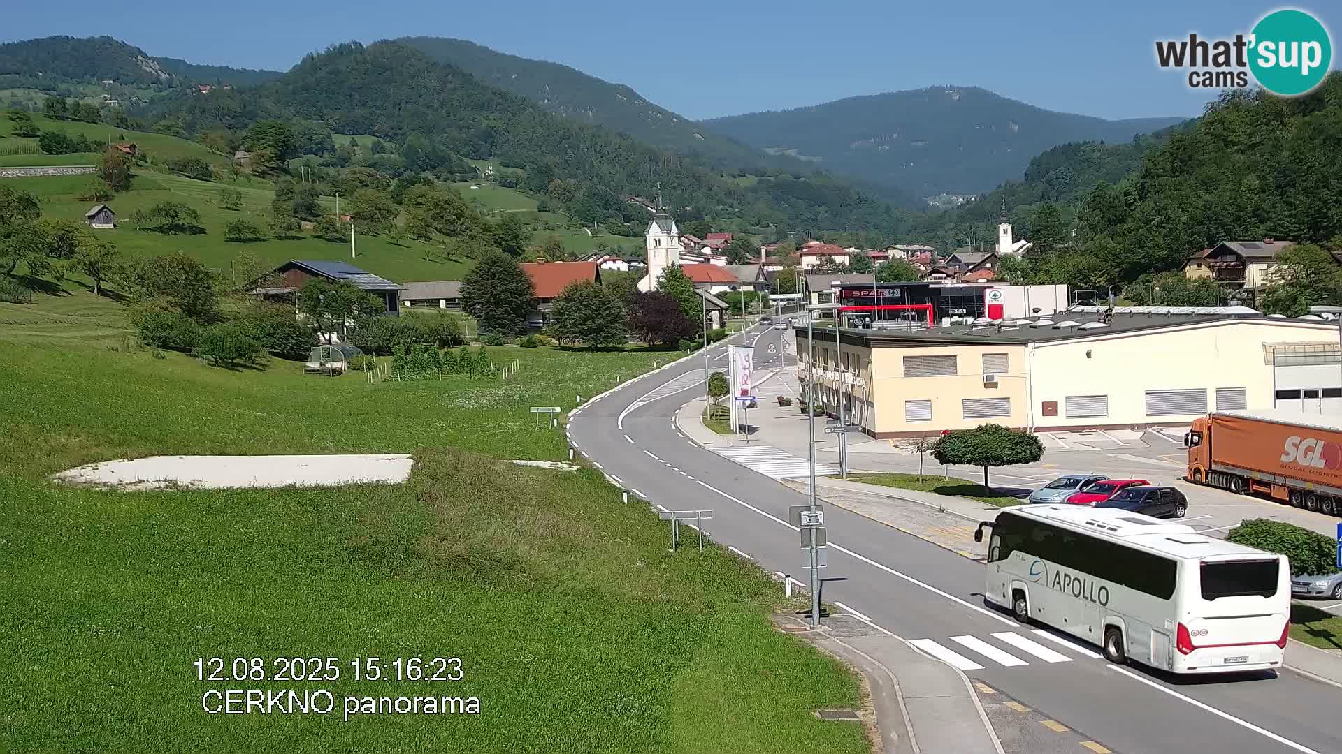 Cerkno ulaz u grad – Kamera uživo