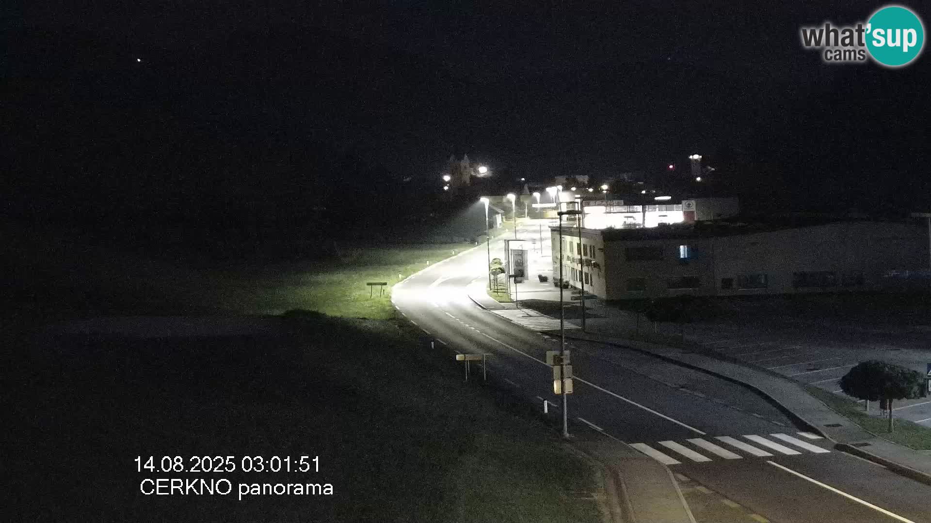 Cerkno entrada a la ciudad Webcam en vivo
