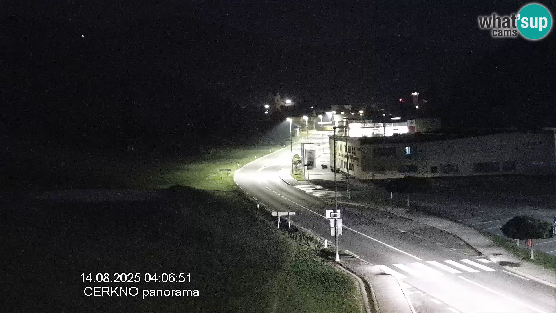 Webcam en direct – Entrée de la ville de Cerkno