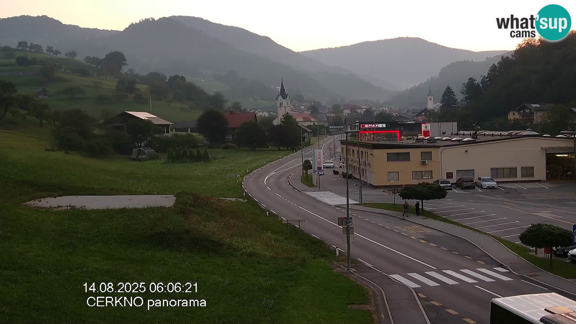 Cerkno entrada a la ciudad Webcam en vivo