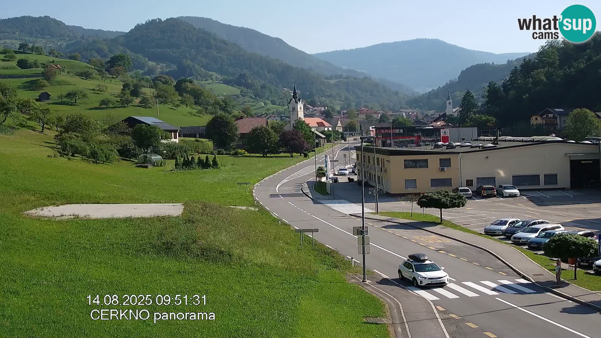 Cerkno entrada a la ciudad Webcam en vivo