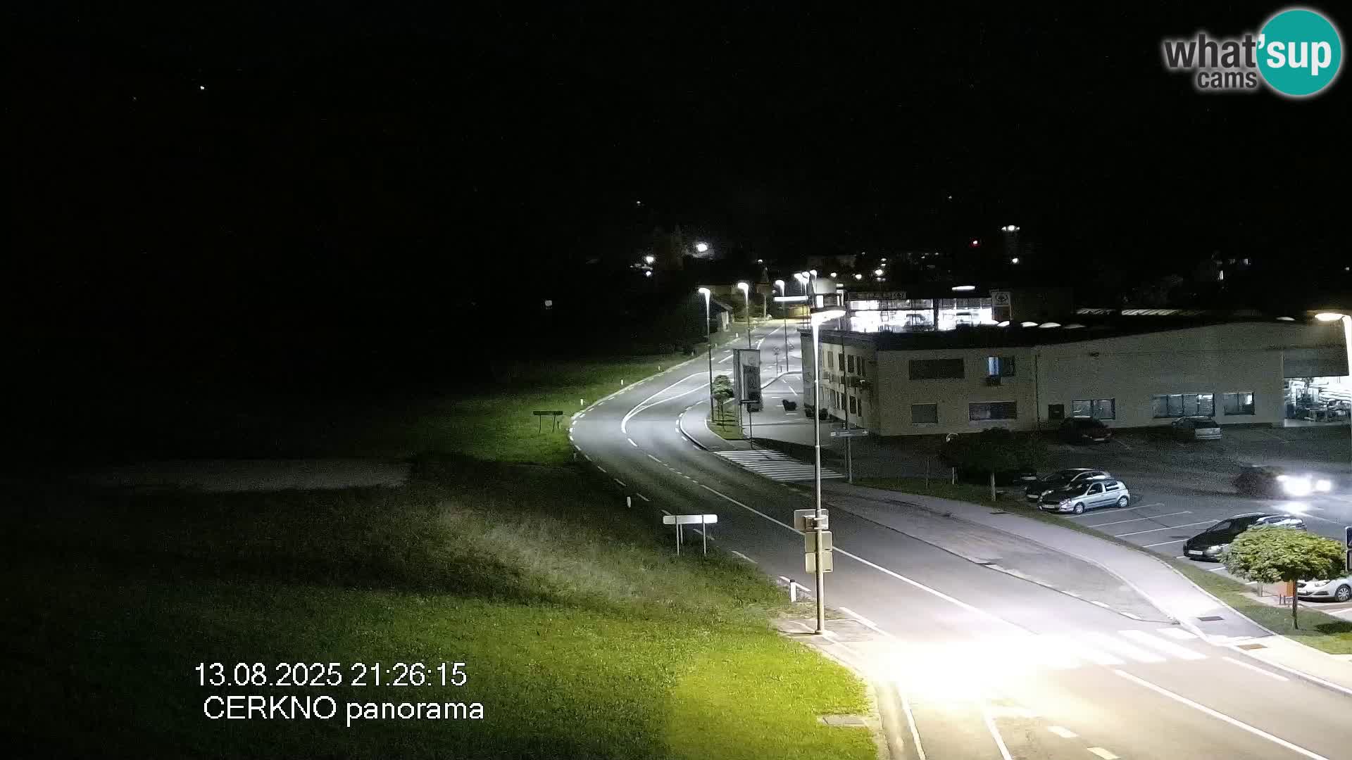 Cerkno city entrance Live Webcam