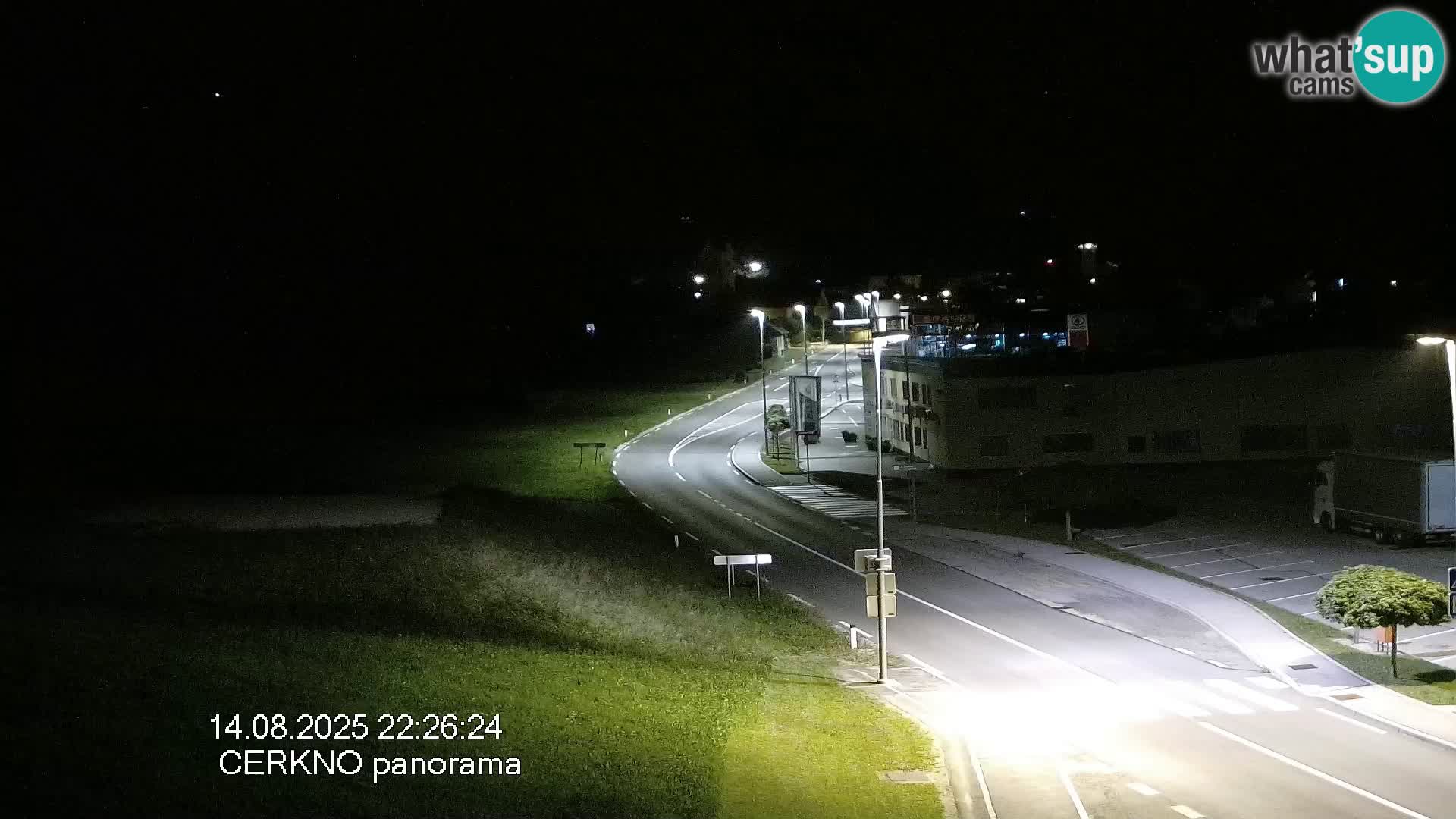 Webcam en direct – Entrée de la ville de Cerkno