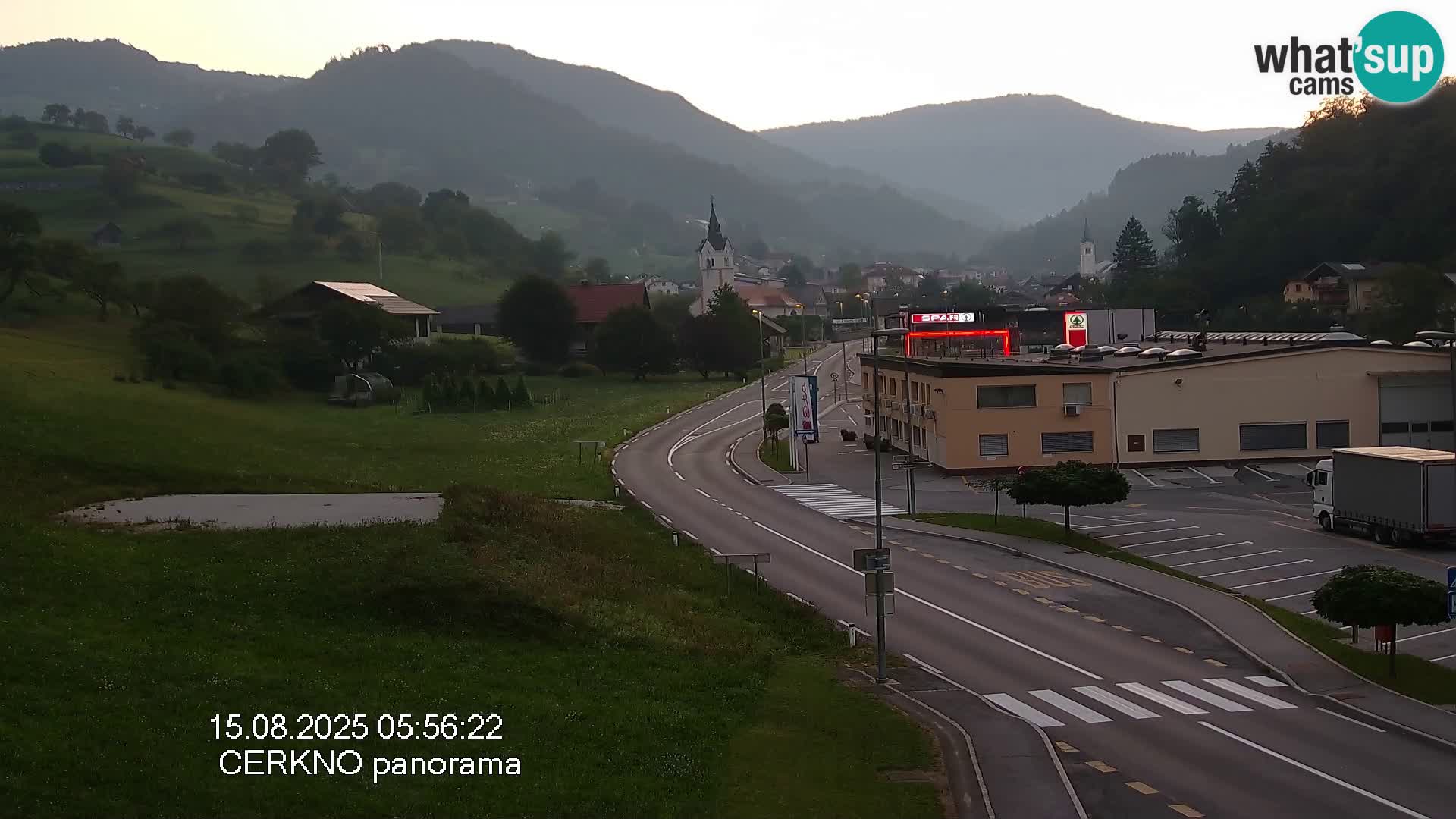 Cerkno city entrance Live Webcam