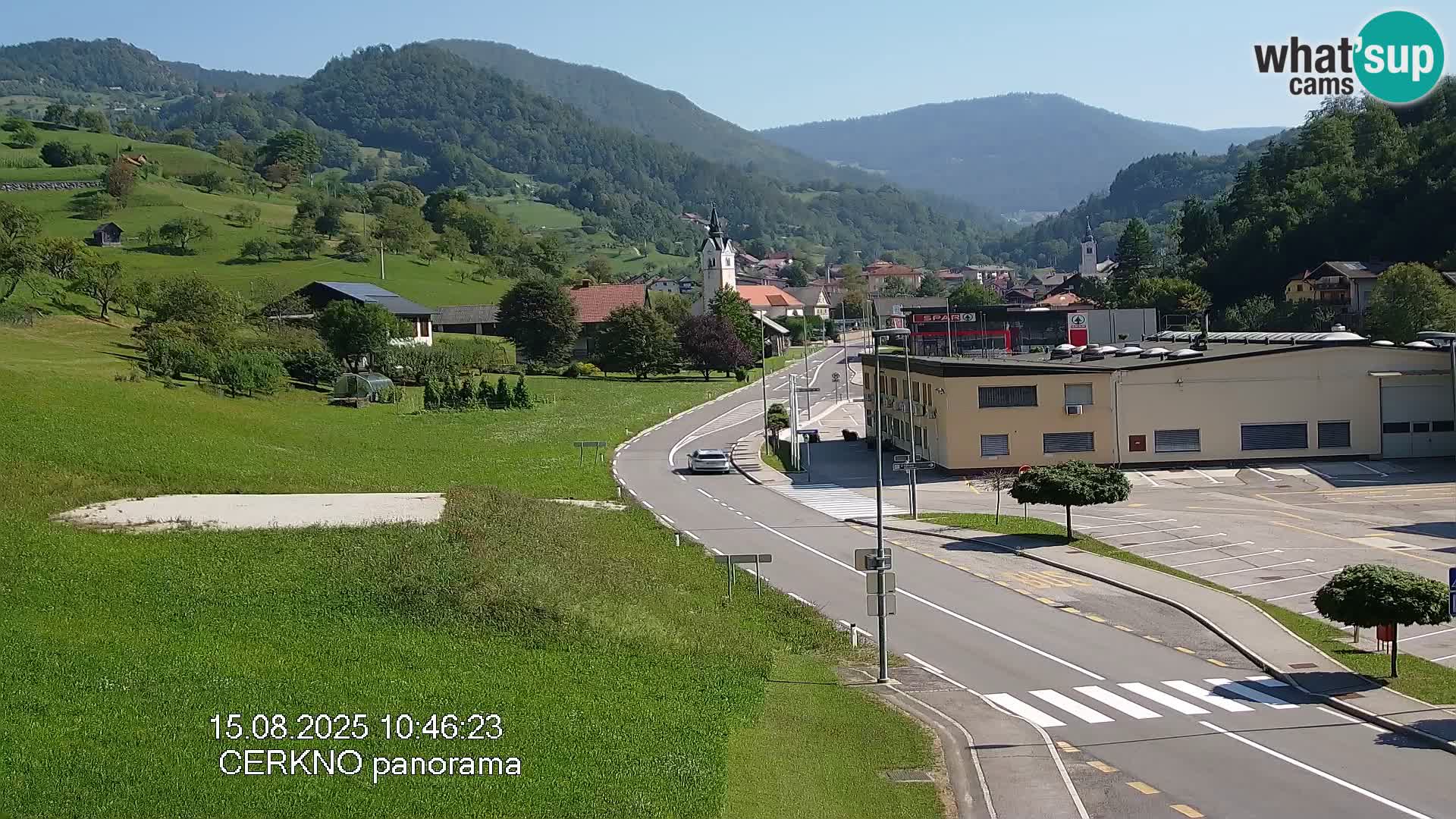Cerkno city entrance Live Webcam