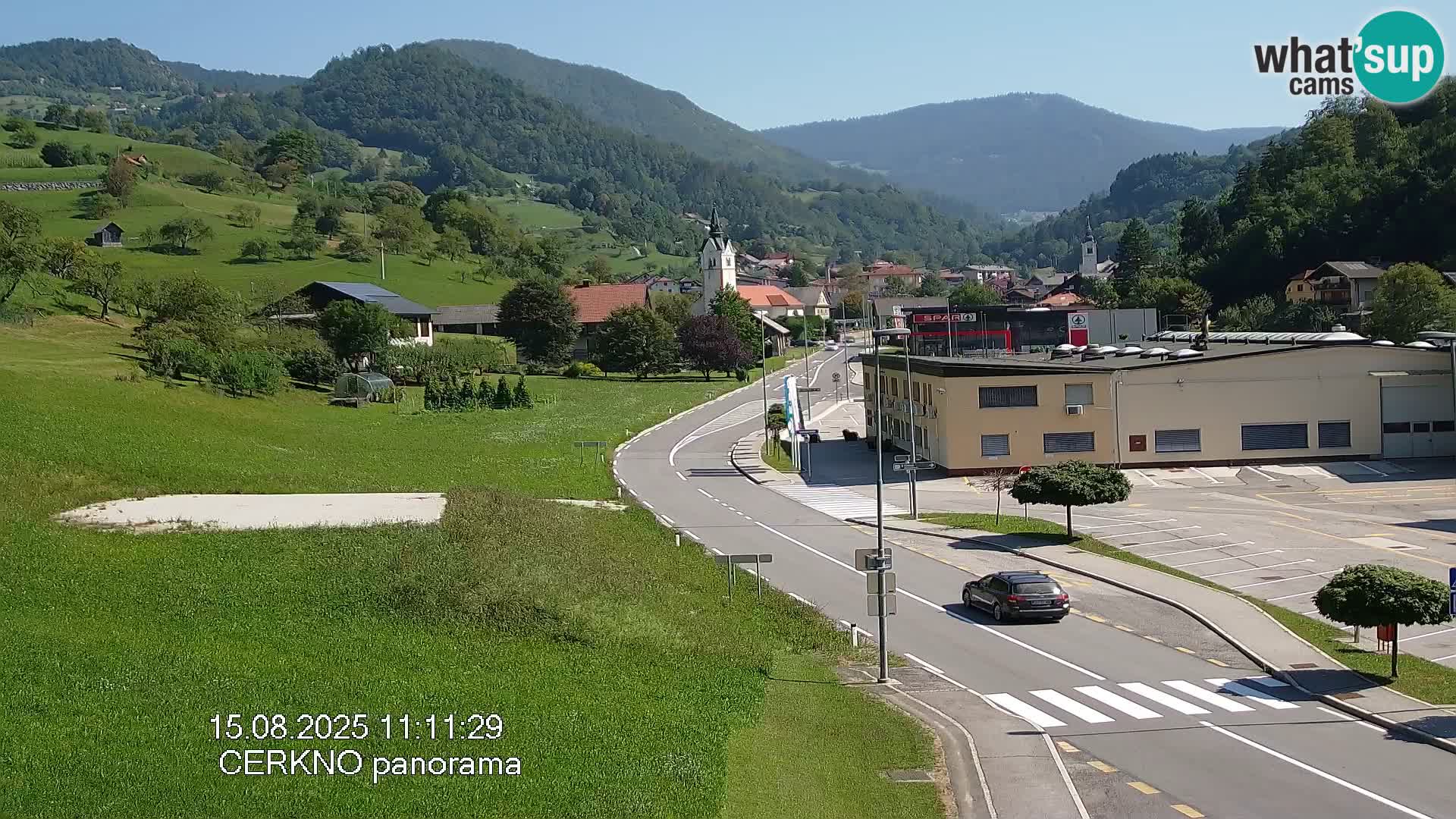 Cerkno entrada a la ciudad Webcam en vivo