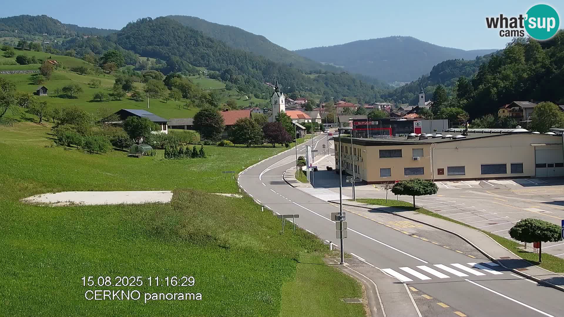Cerkno ulaz u grad – Kamera uživo