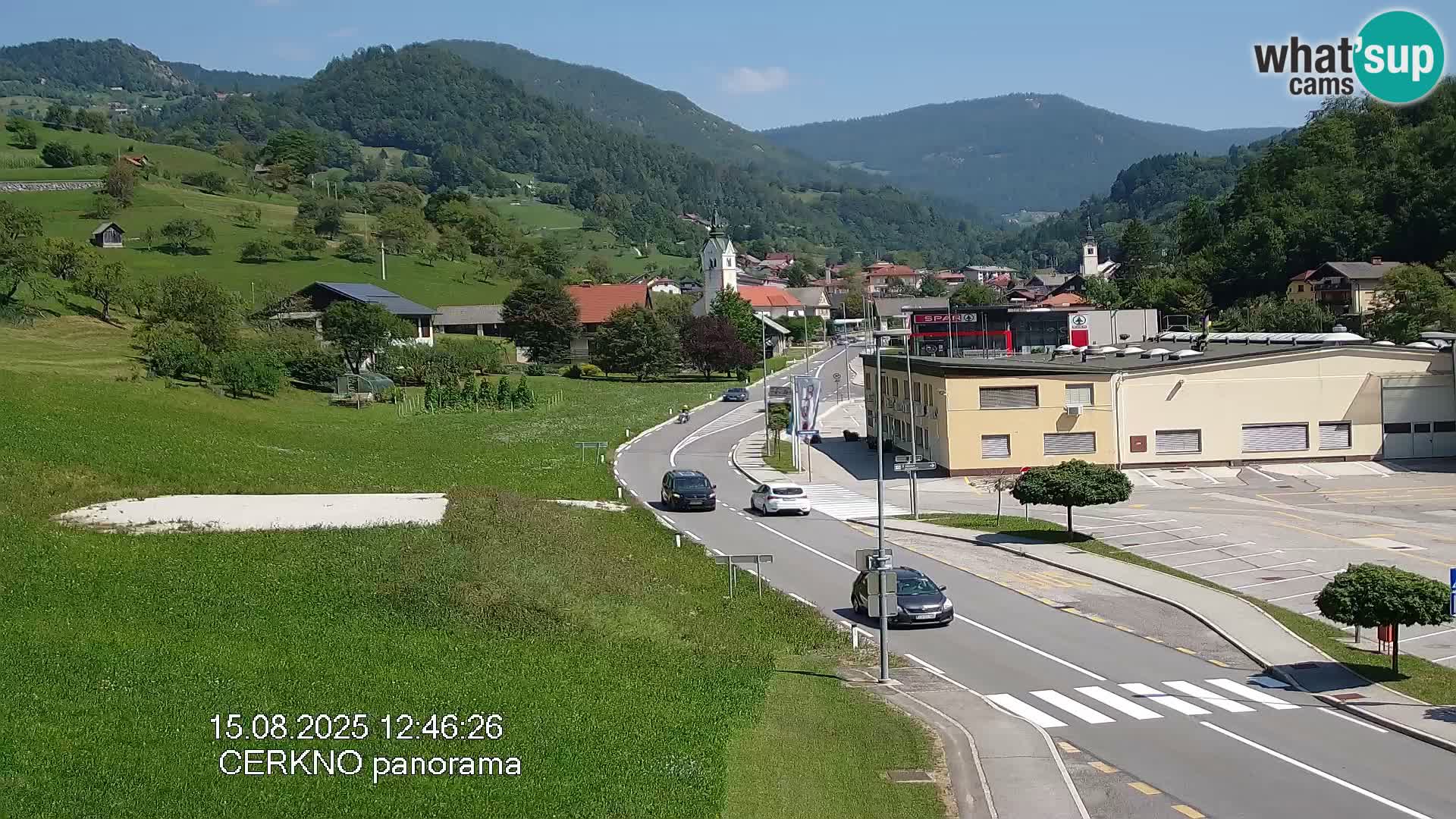 Cerkno ulaz u grad – Kamera uživo