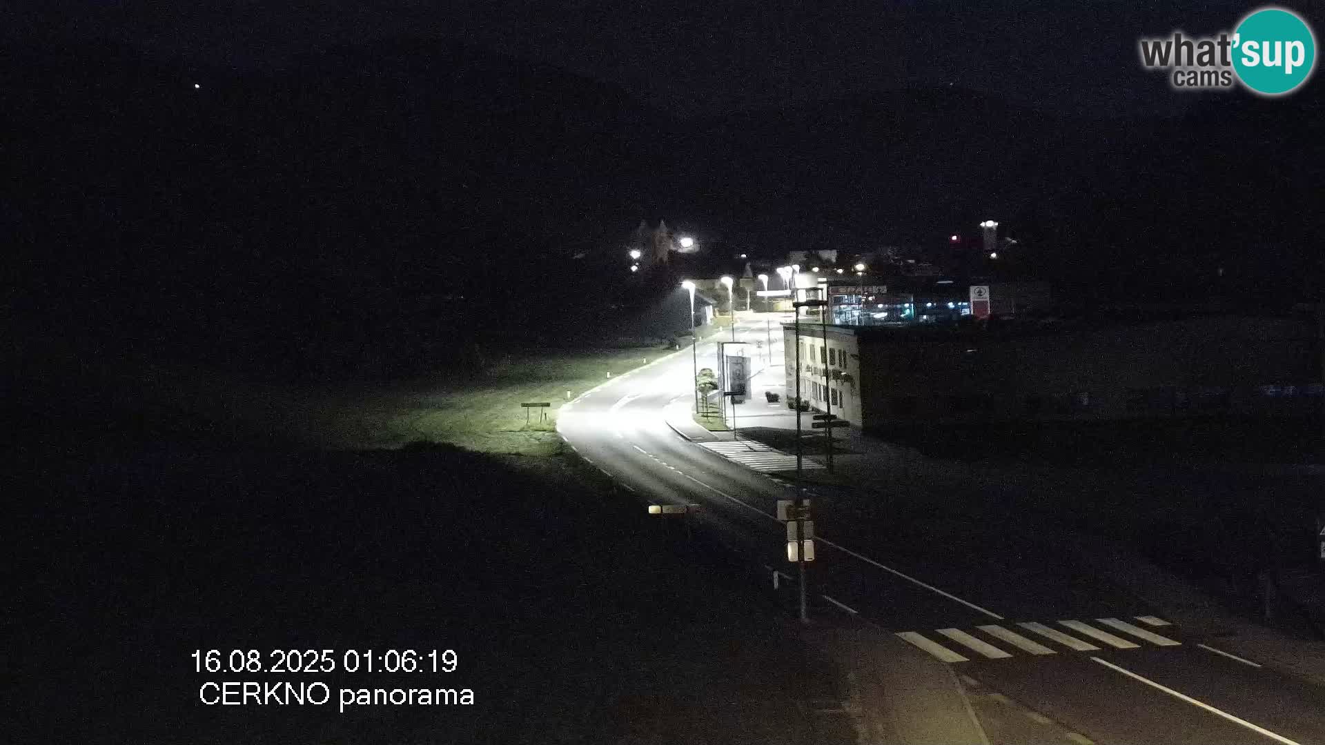 Webcam en direct – Entrée de la ville de Cerkno