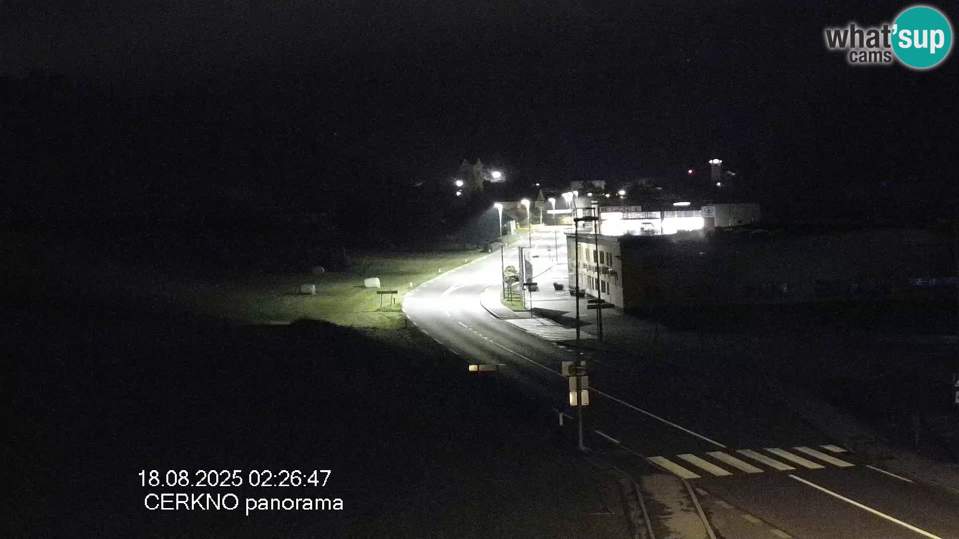 Webcam en direct – Entrée de la ville de Cerkno