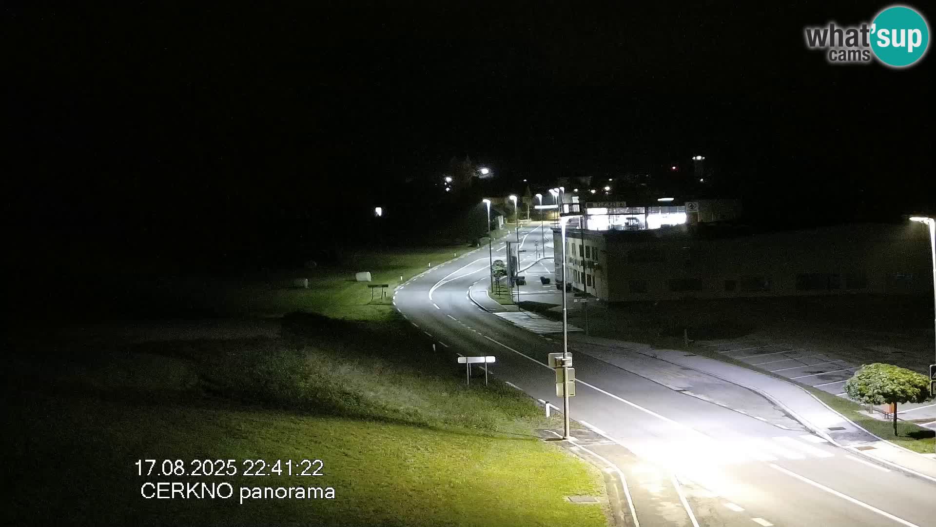 Webcam en direct – Entrée de la ville de Cerkno