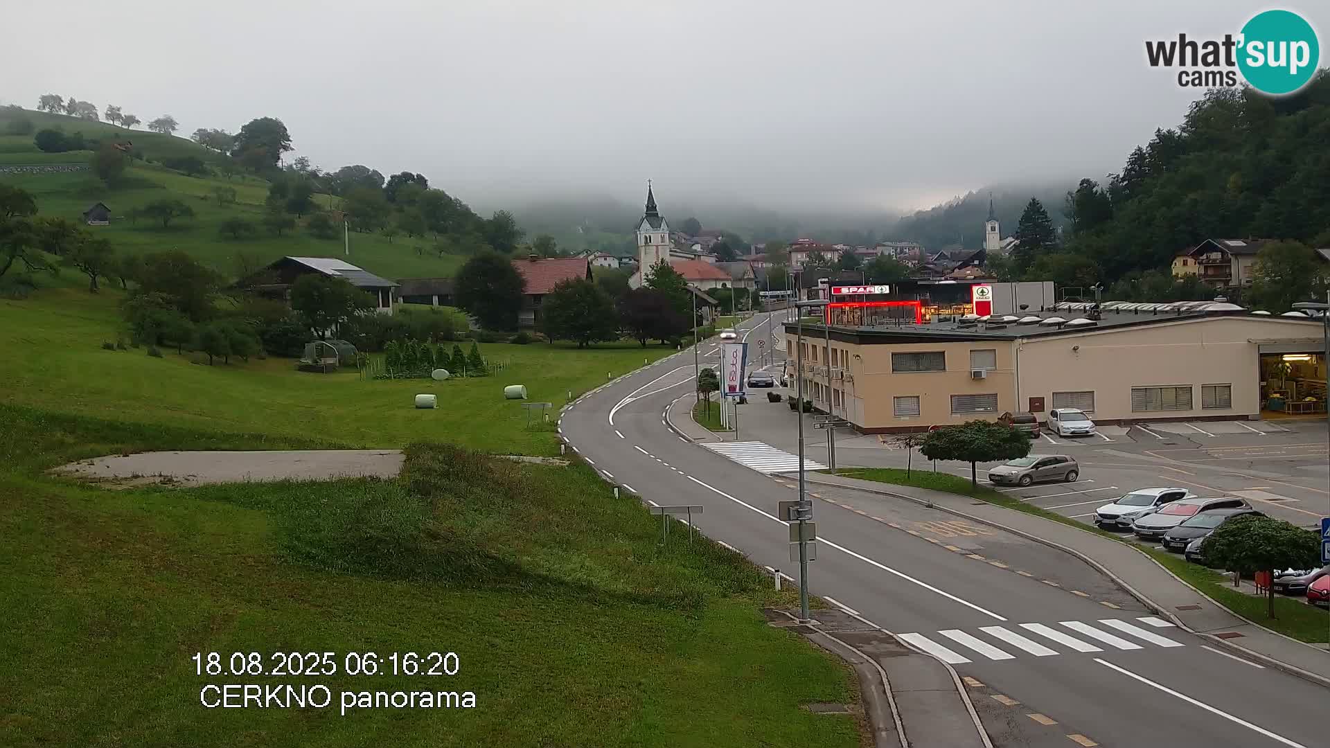 Cerkno city entrance Live Webcam