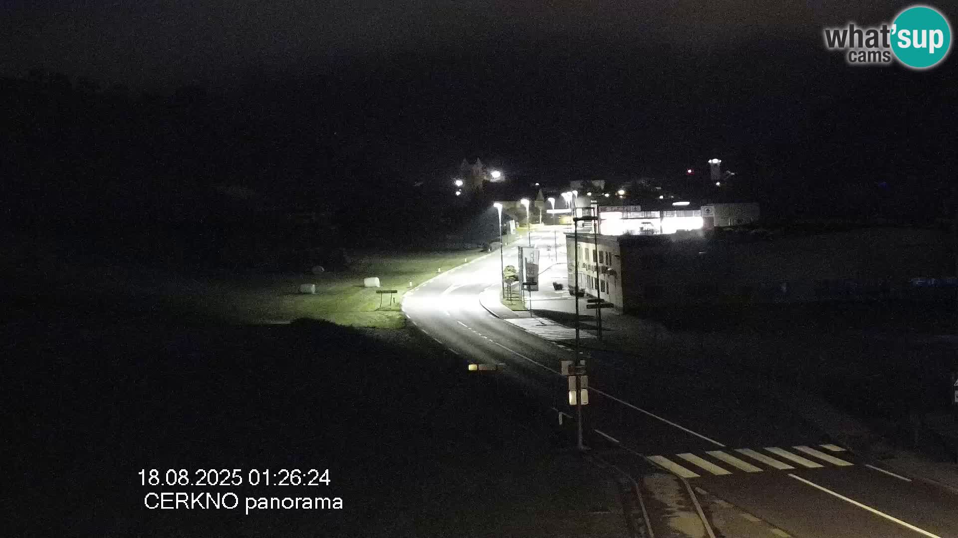 Cerkno city entrance Live Webcam