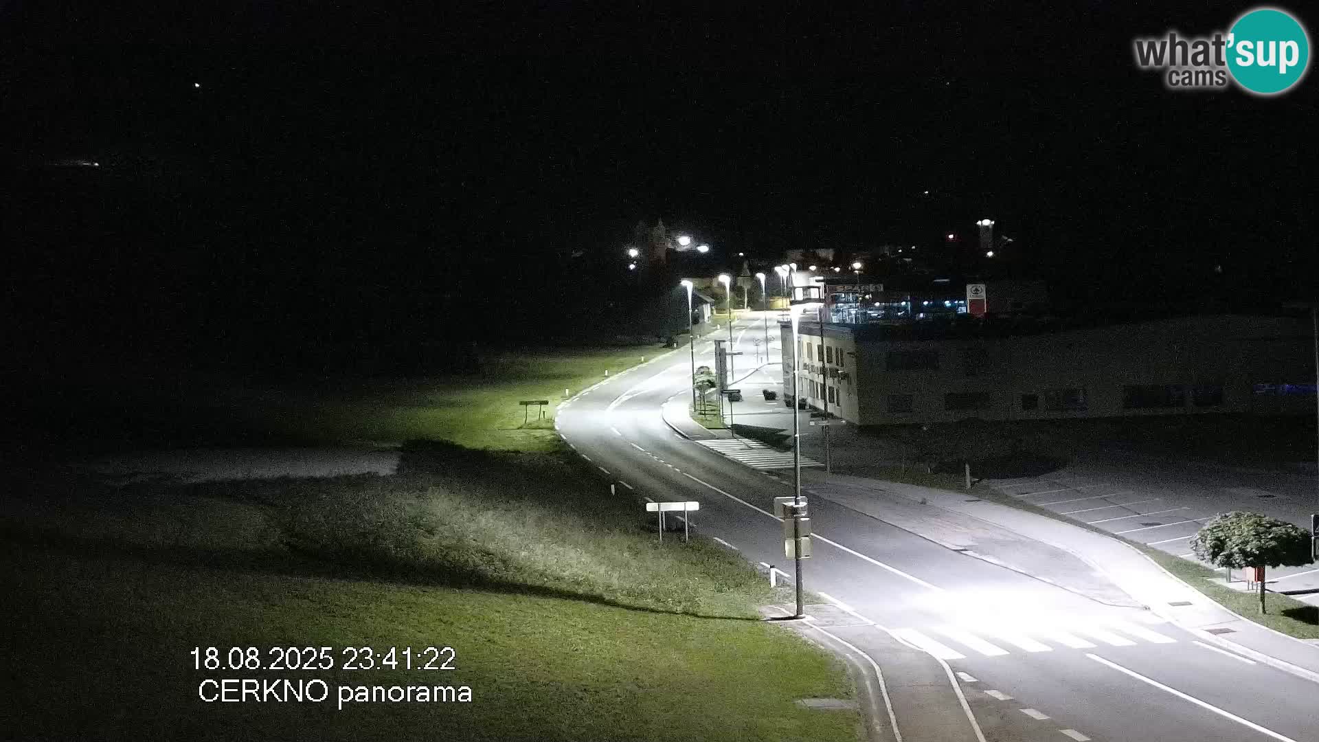Webcam en direct – Entrée de la ville de Cerkno