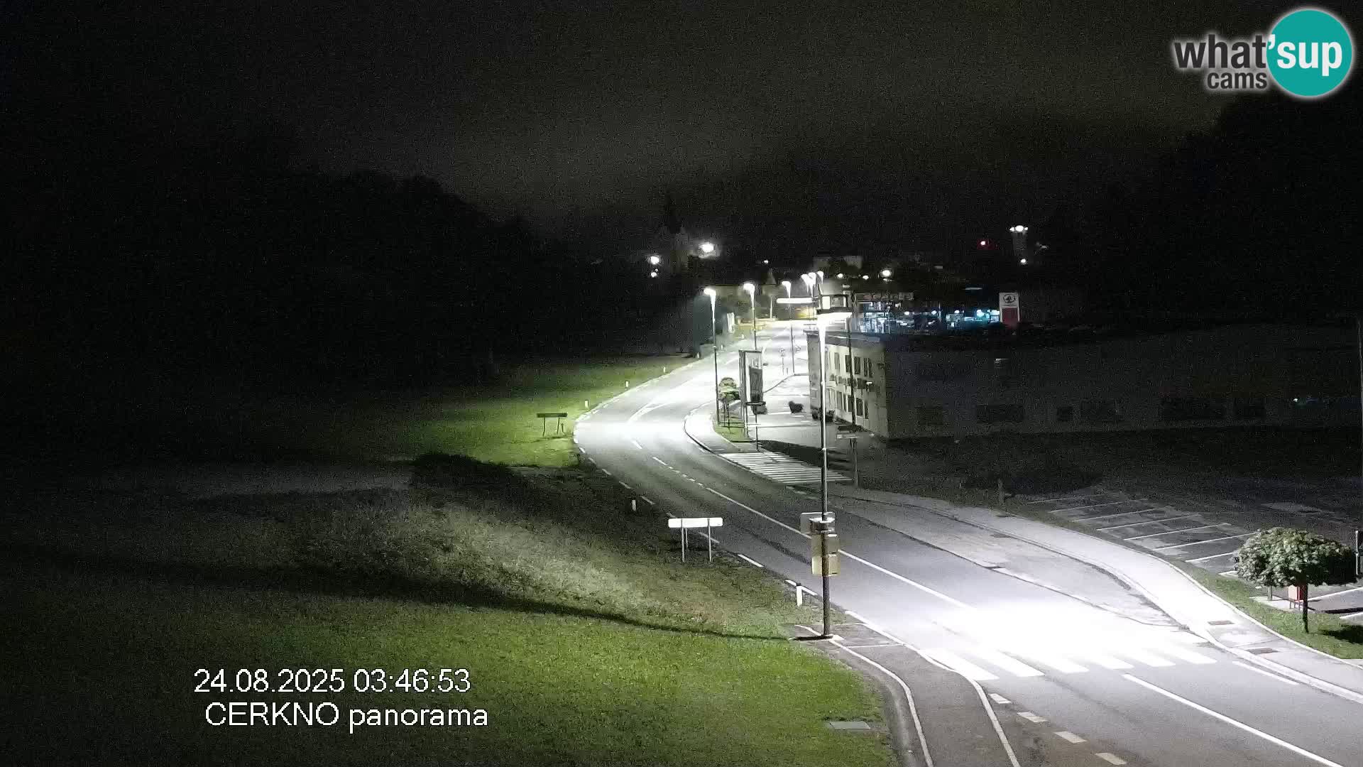 Webcam en direct – Entrée de la ville de Cerkno