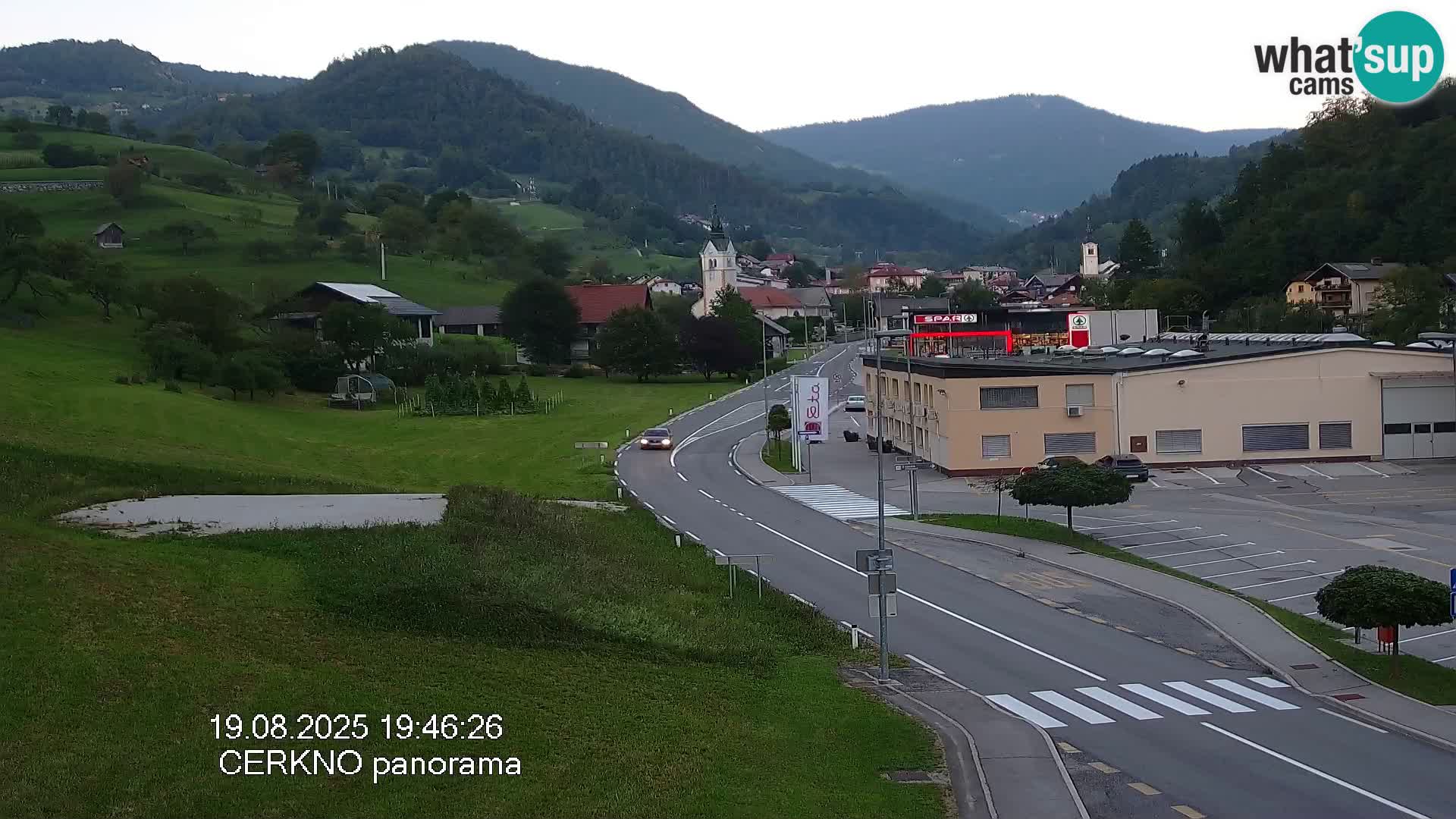 Cerkno entrada a la ciudad Webcam en vivo