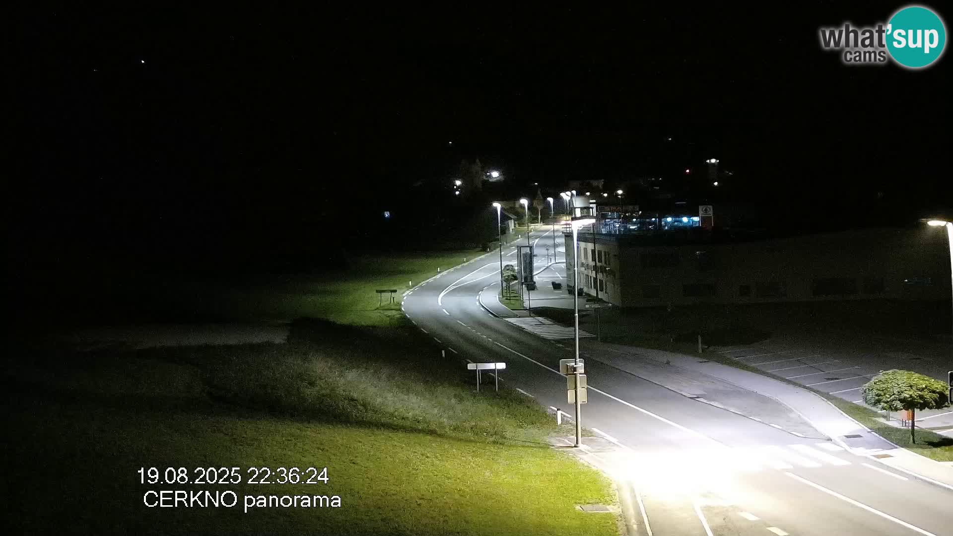 Webcam en direct – Entrée de la ville de Cerkno