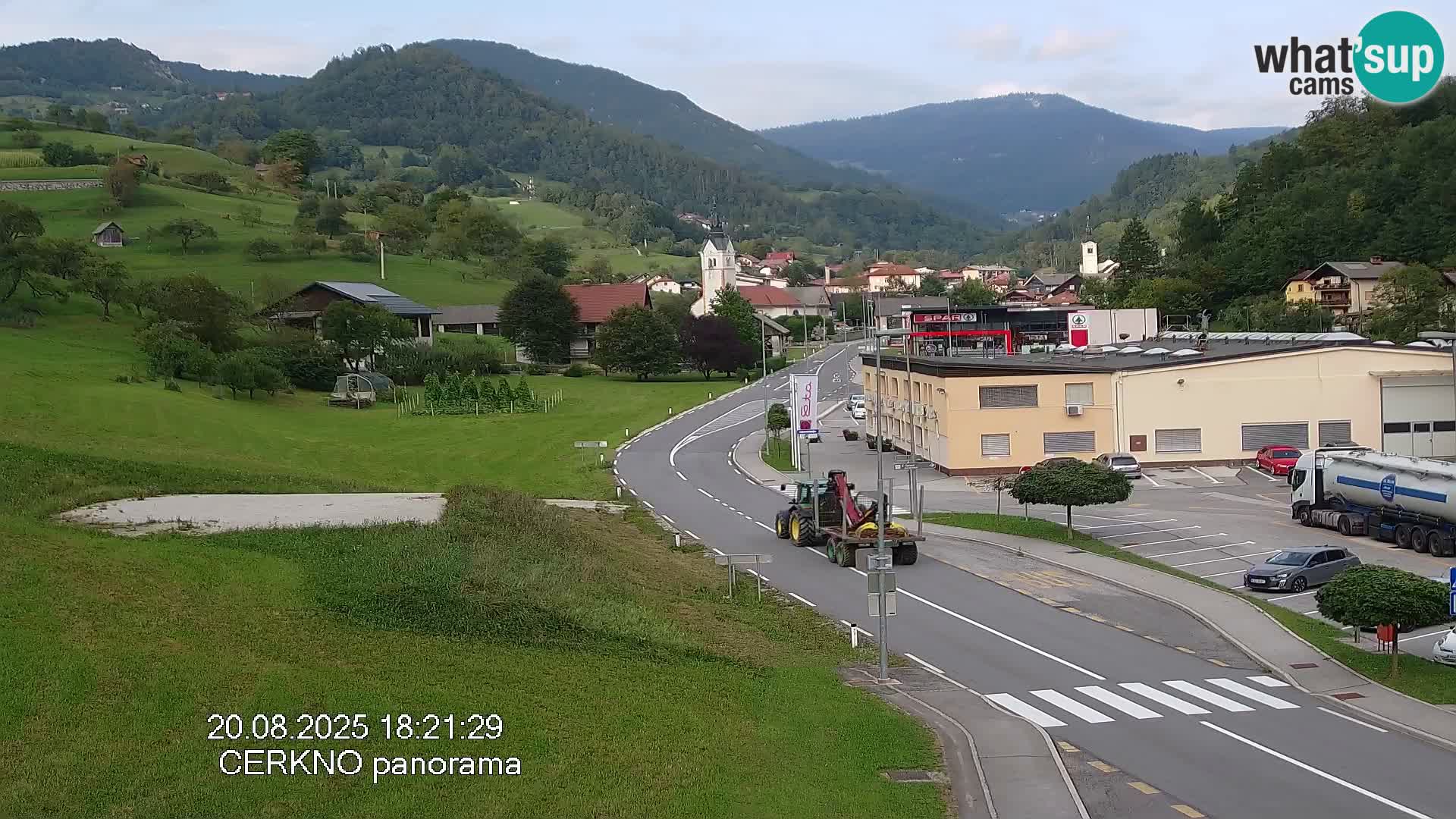 Cerkno city entrance Live Webcam