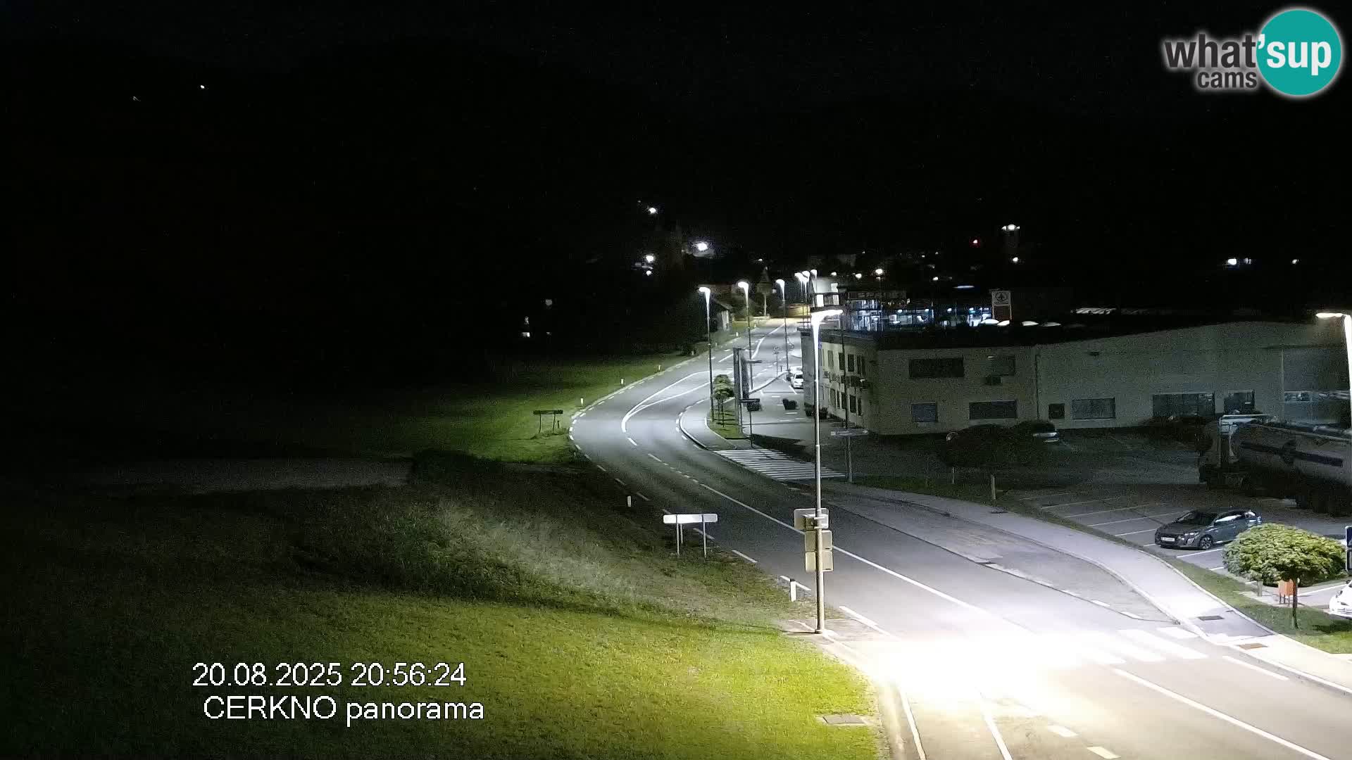 Webcam en direct – Entrée de la ville de Cerkno