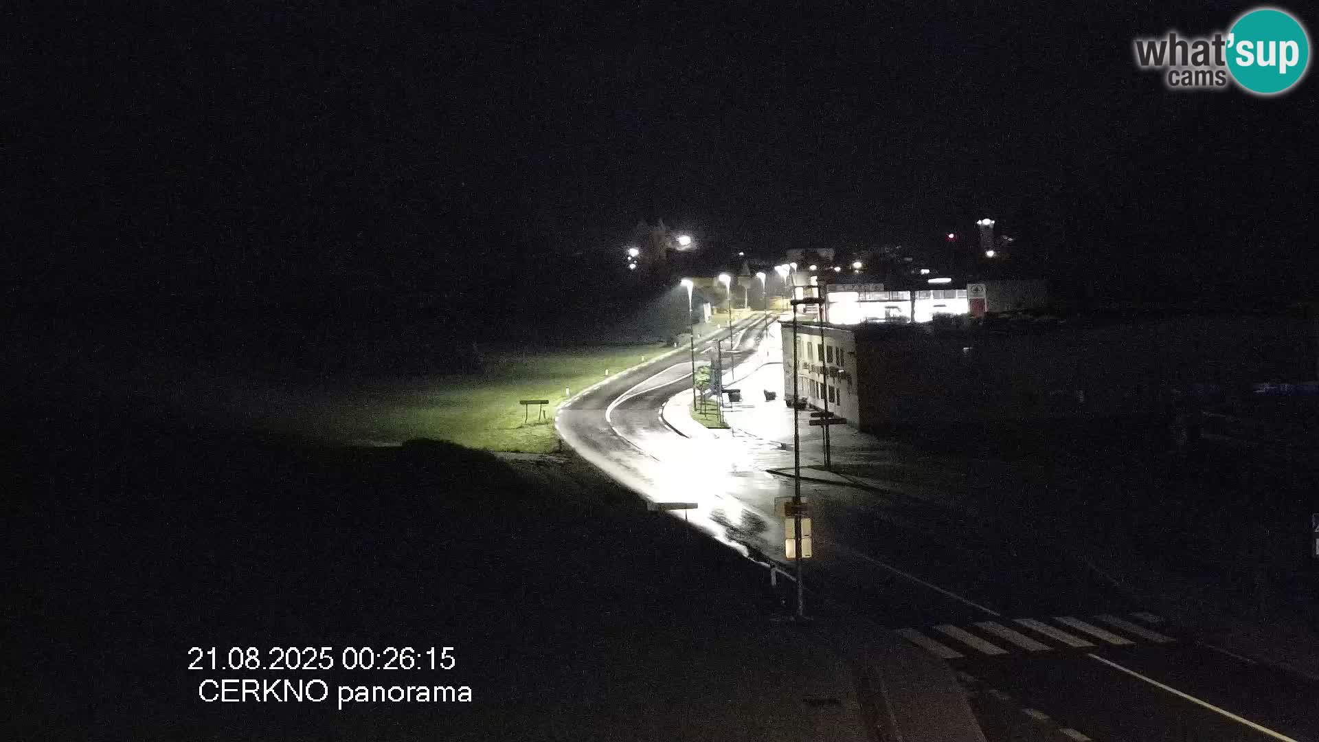 Cerkno city entrance Live Webcam