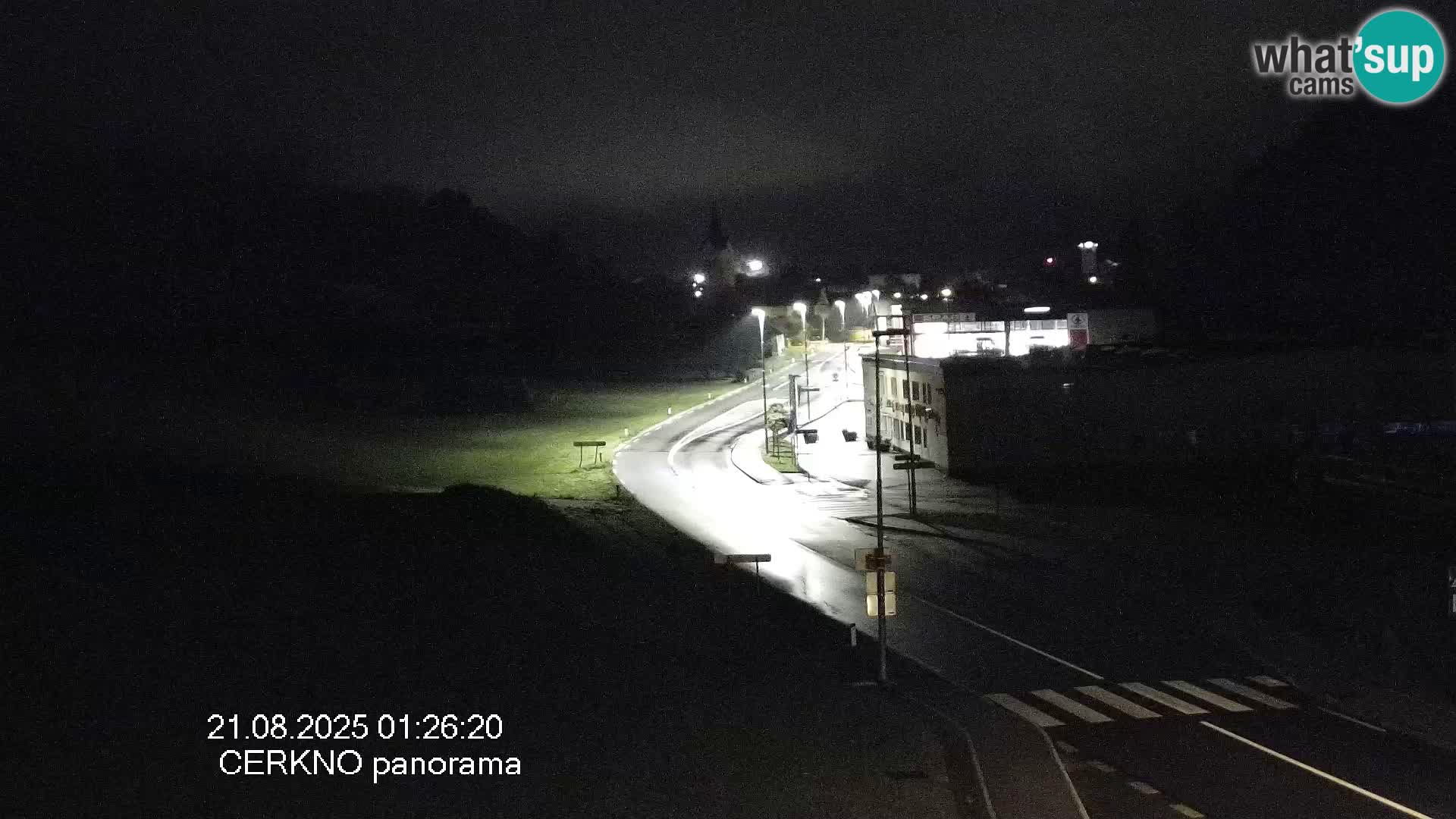Cerkno city entrance Live Webcam