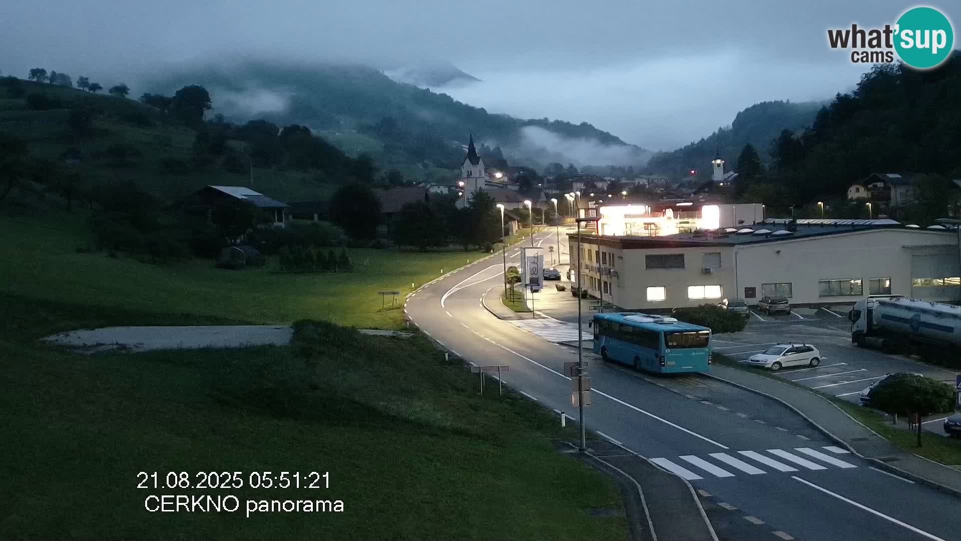 Cerkno city entrance Live Webcam