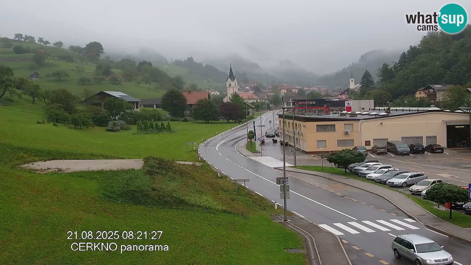 Cerkno entrada a la ciudad Webcam en vivo