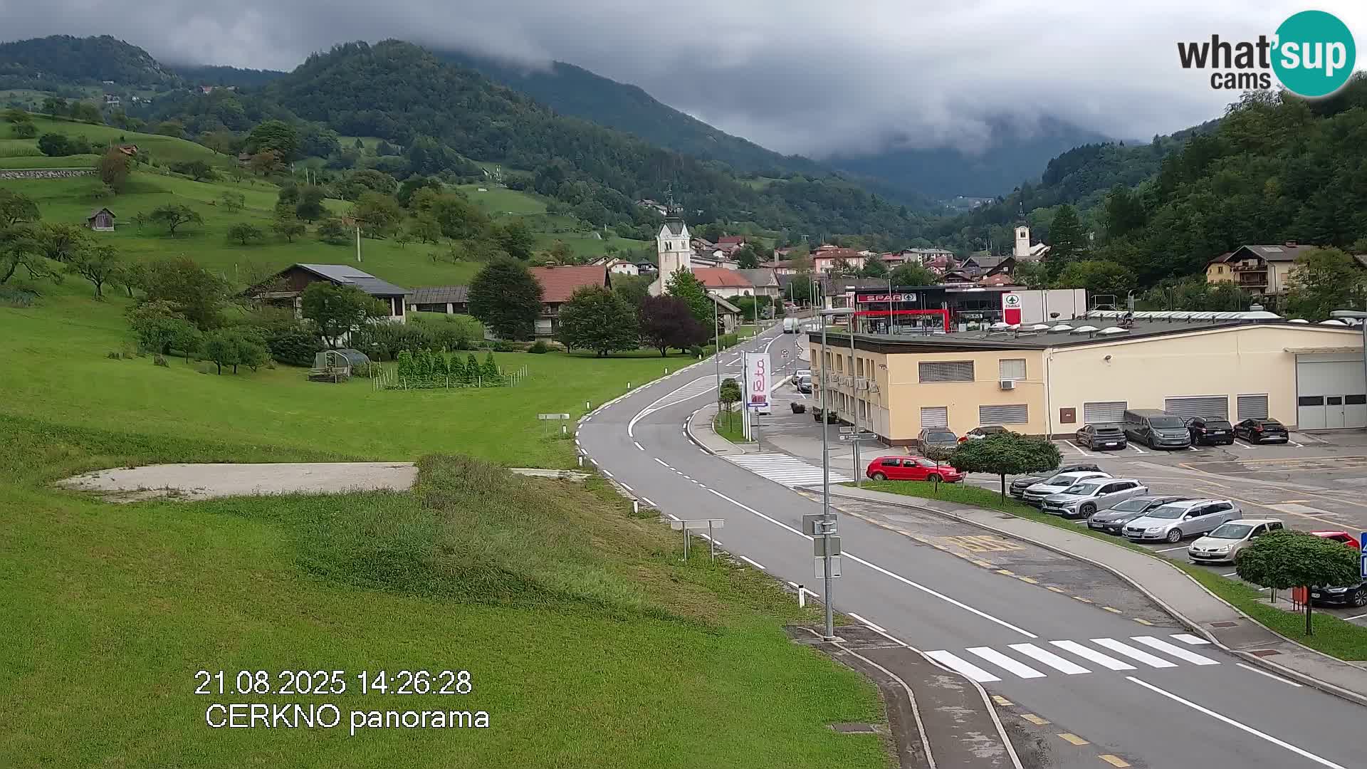 Cerkno ulaz u grad – Kamera uživo