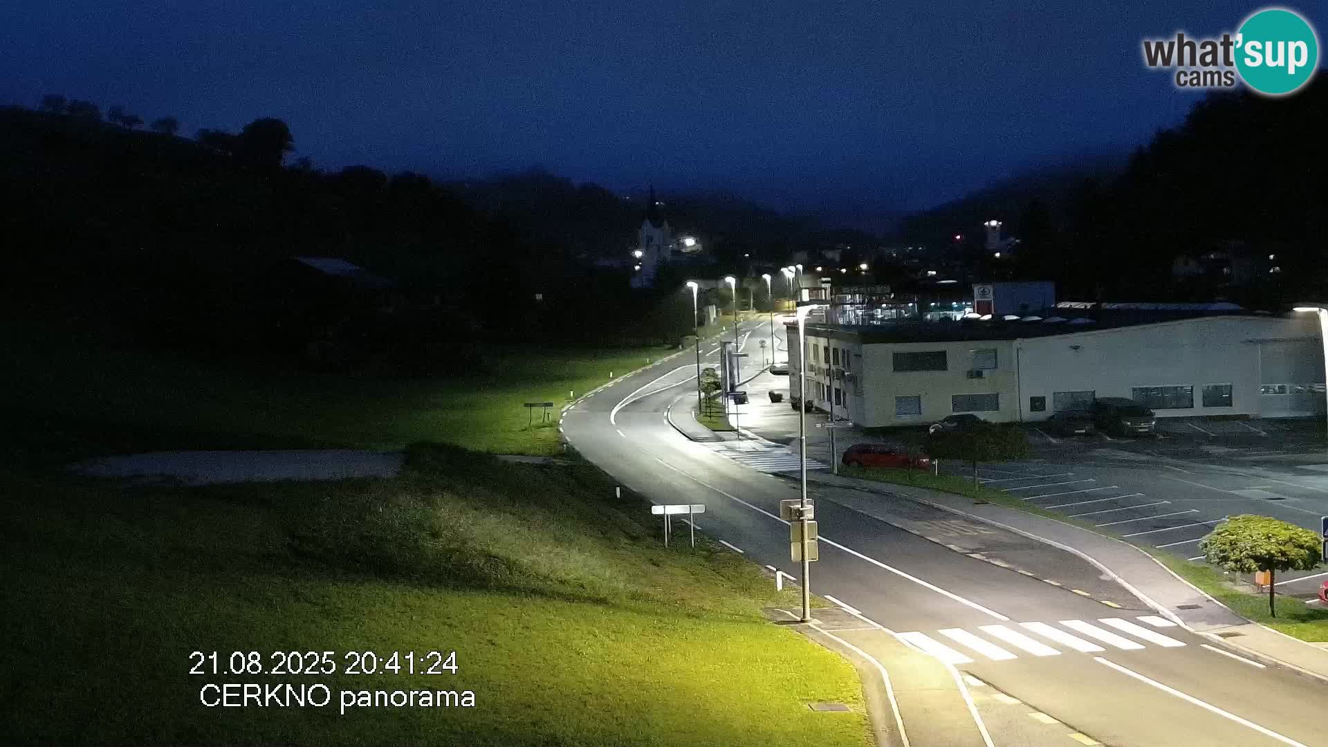 Cerkno city entrance Live Webcam