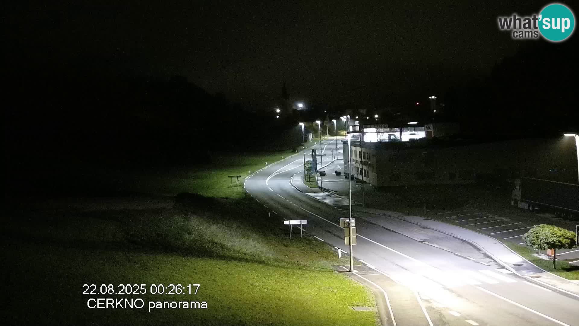Cerkno city entrance Live Webcam