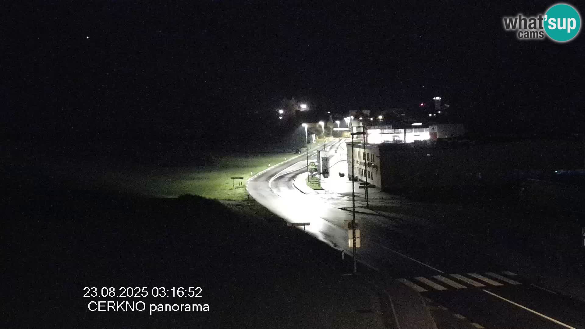 Webcam en direct – Entrée de la ville de Cerkno