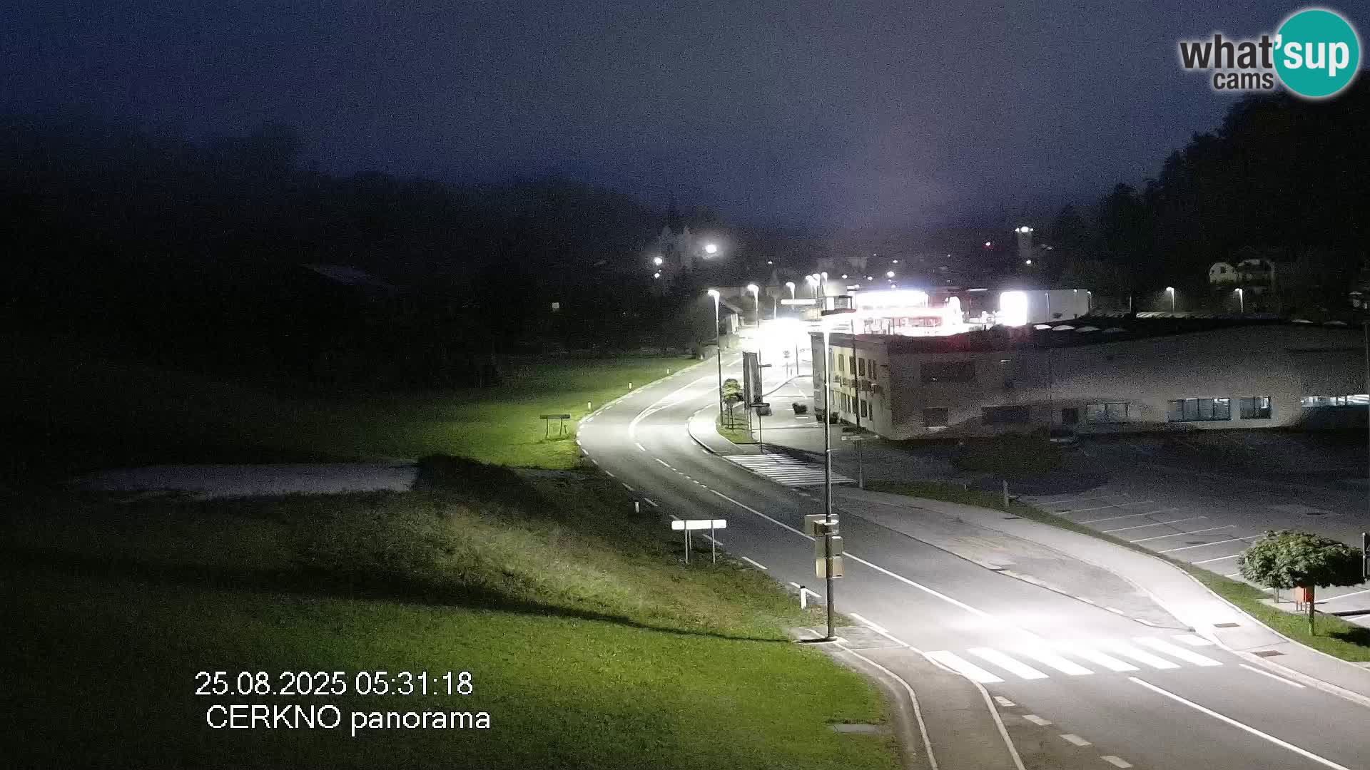 Cerkno city entrance Live Webcam