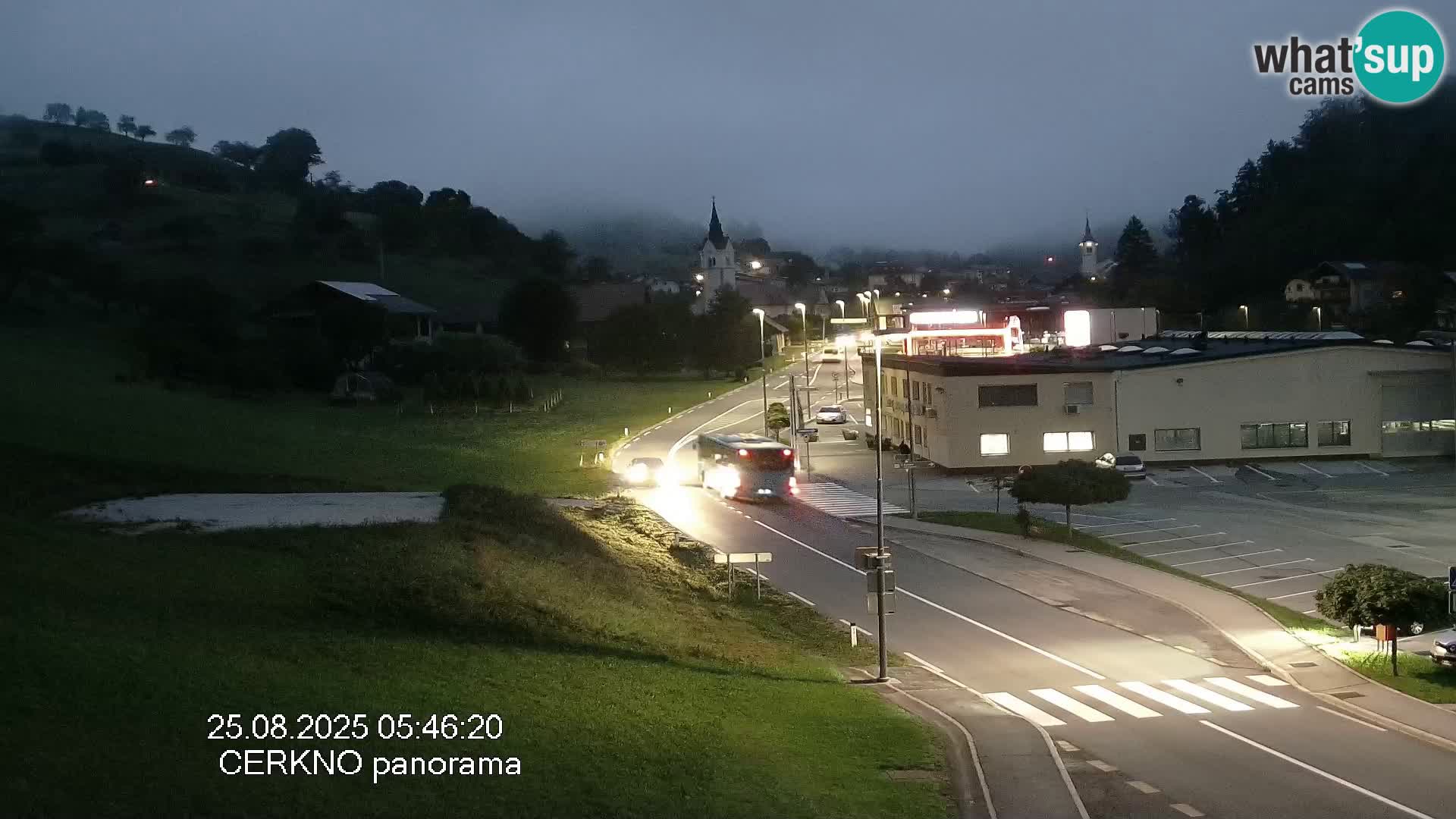 Cerkno city entrance Live Webcam