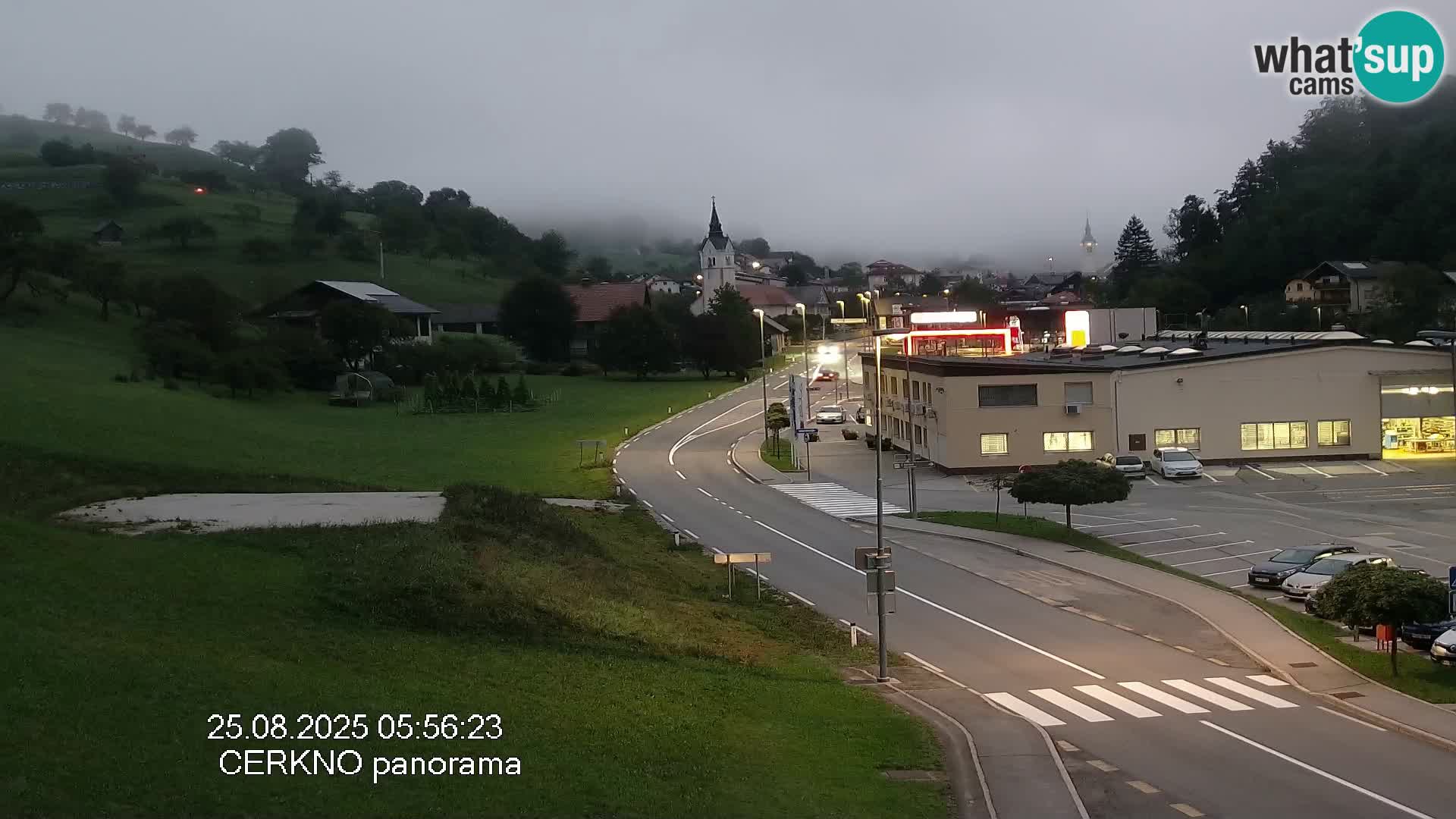 Cerkno city entrance Live Webcam