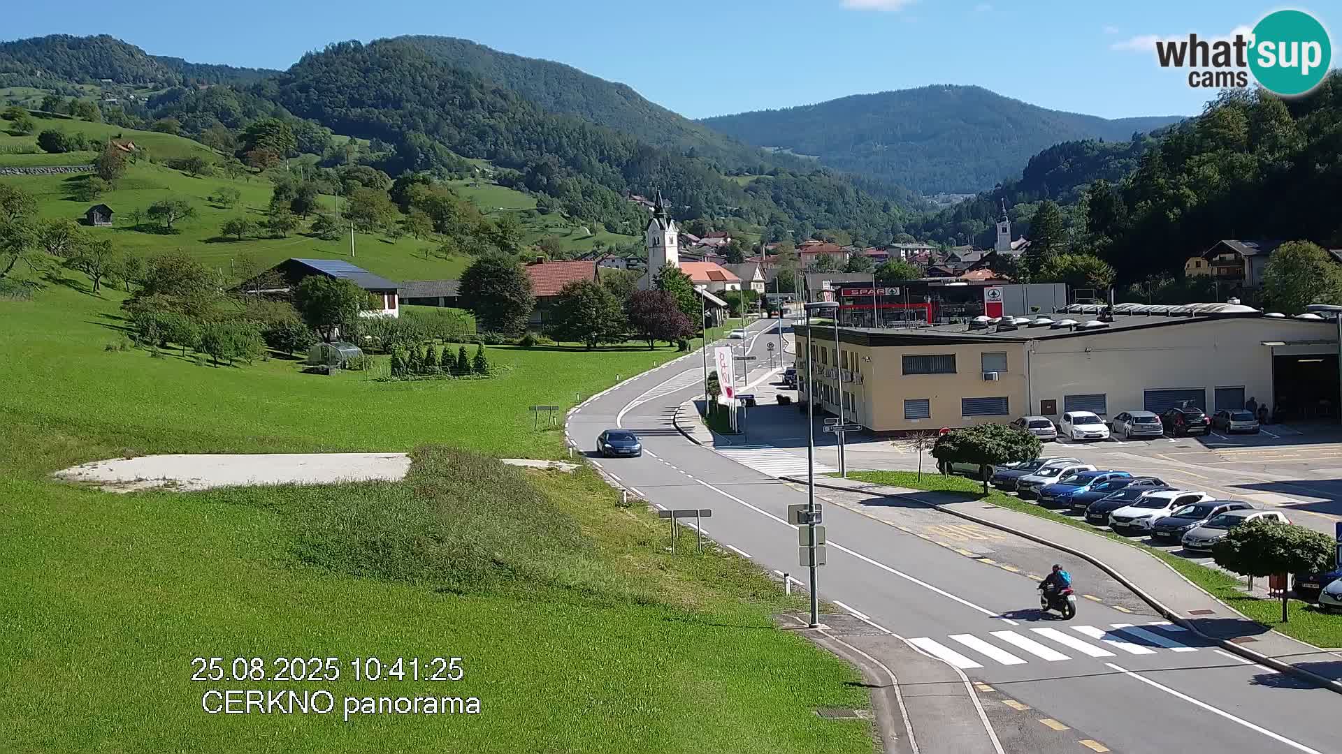 Cerkno entrada a la ciudad Webcam en vivo
