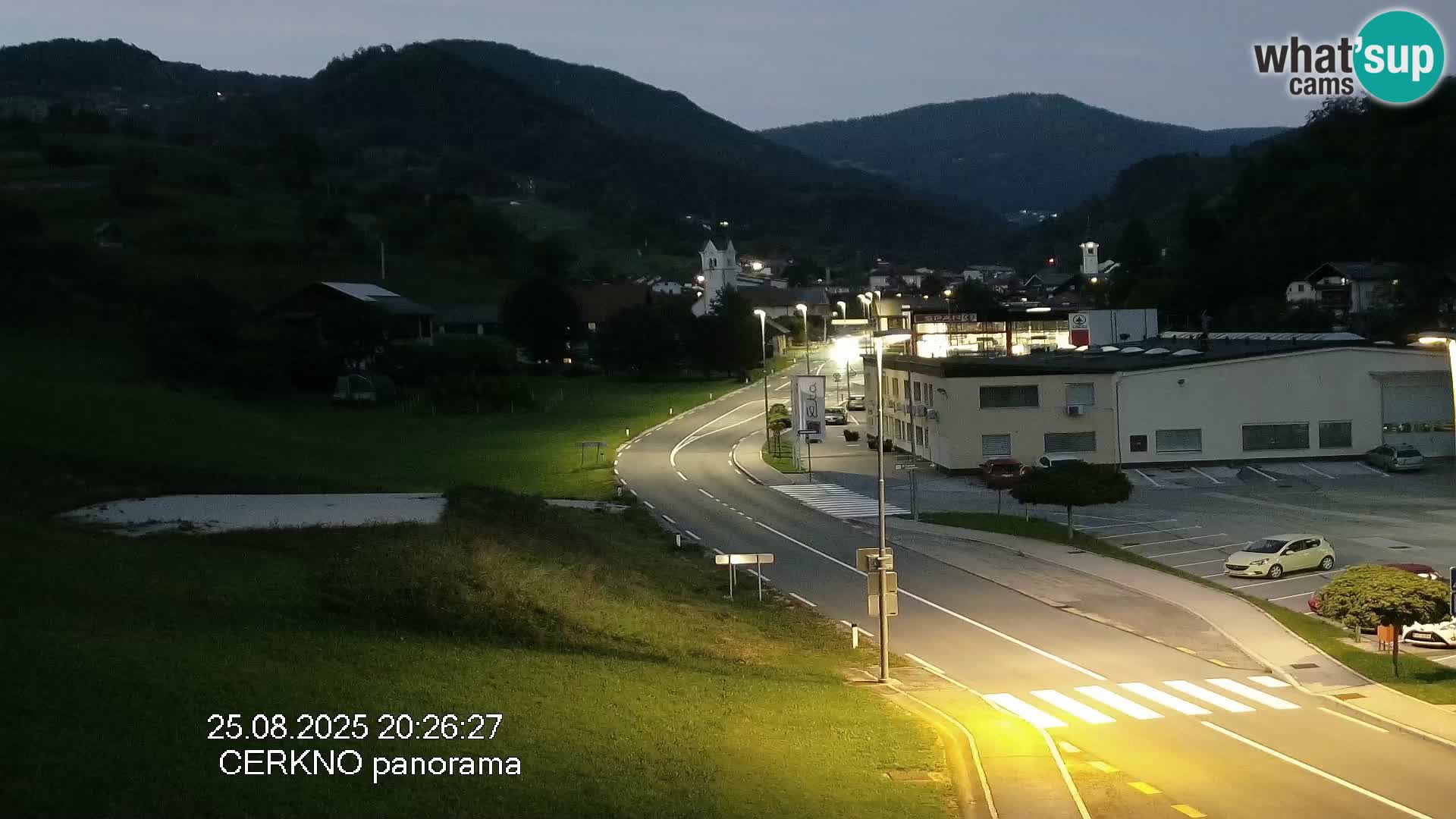 Cerkno entrada a la ciudad Webcam en vivo