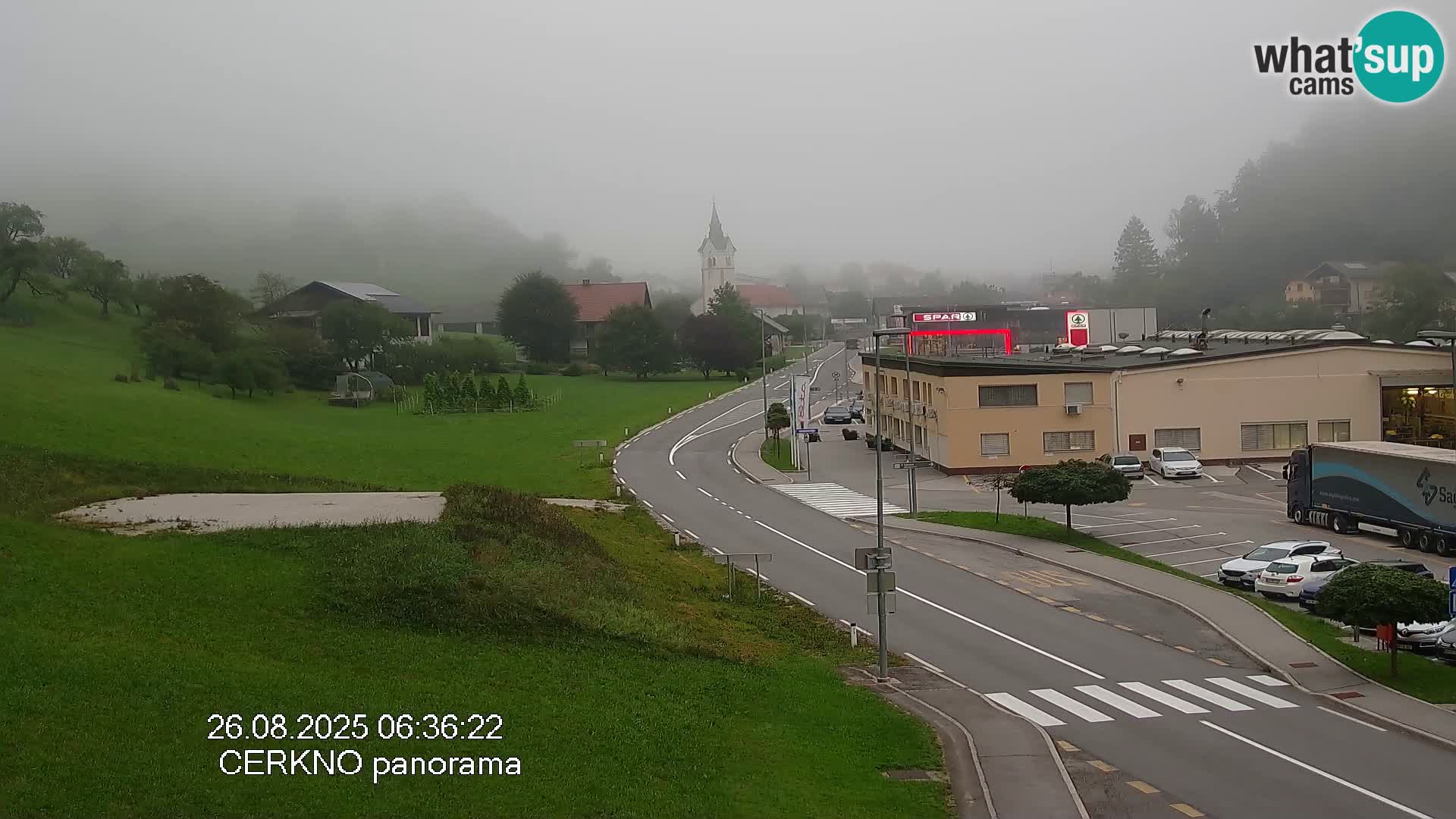 Cerkno city entrance Live Webcam