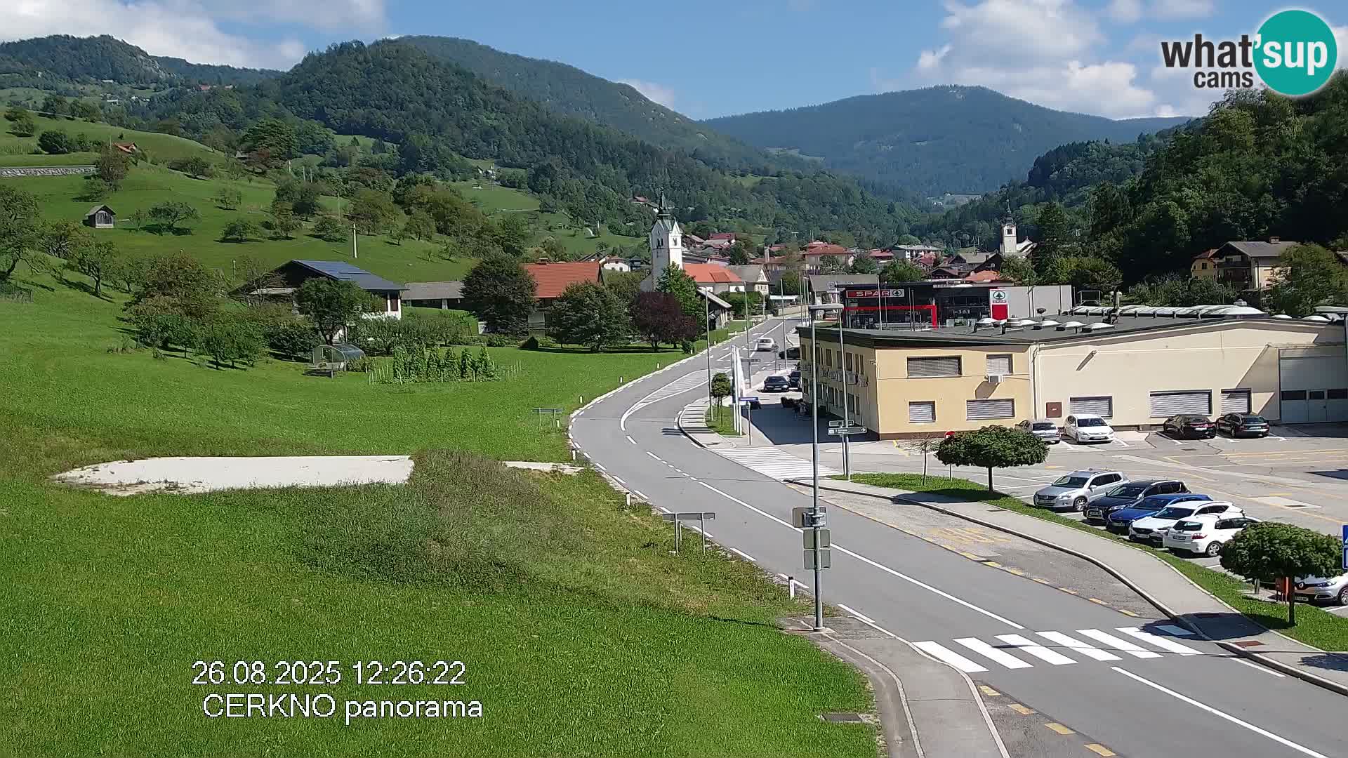 Cerkno ulaz u grad – Kamera uživo
