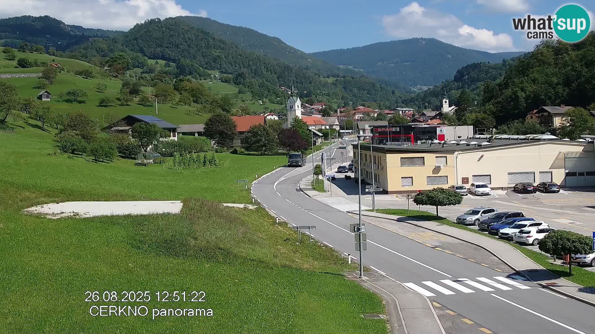 Cerkno ulaz u grad – Kamera uživo