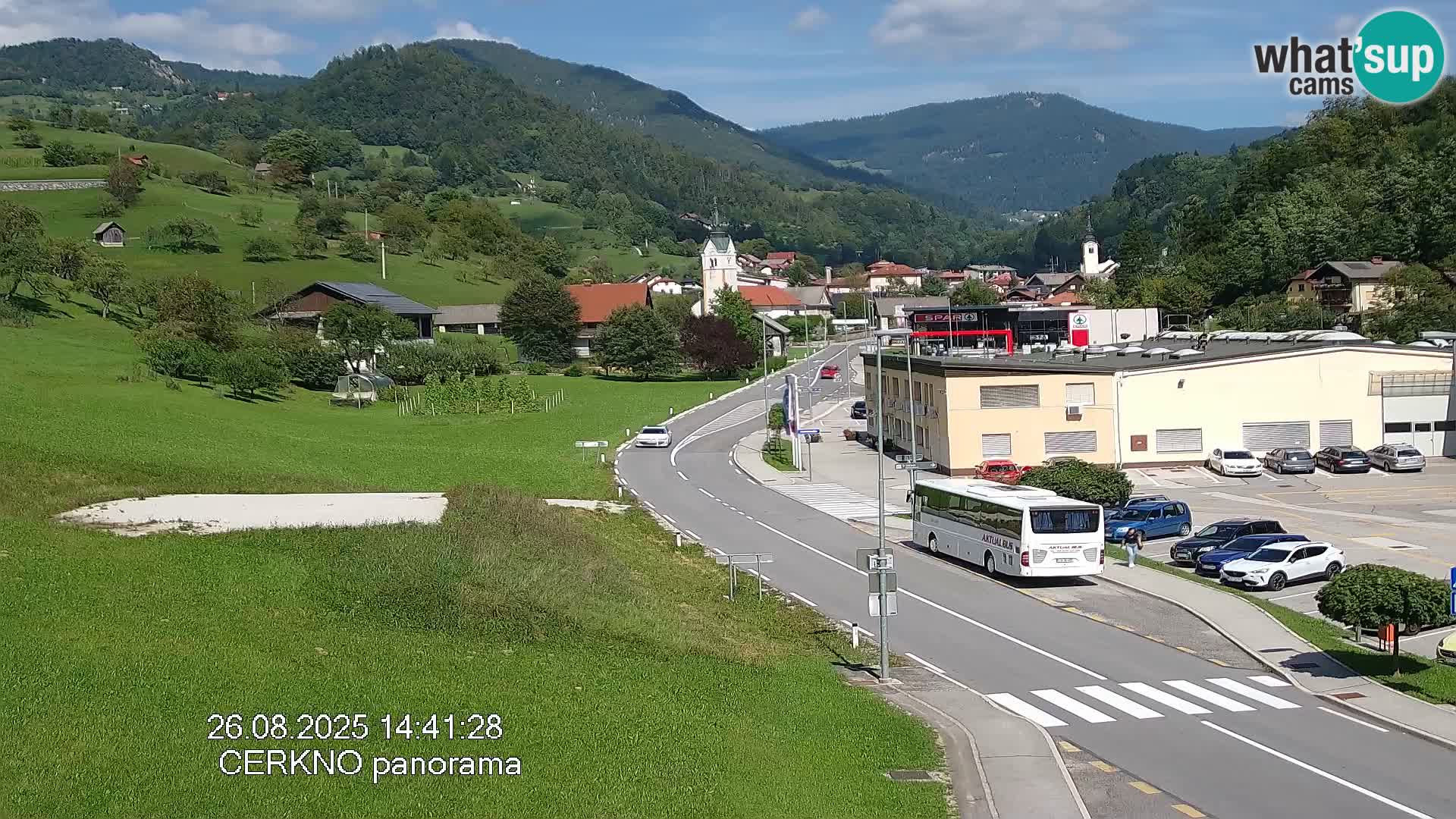 Cerkno entrada a la ciudad Webcam en vivo