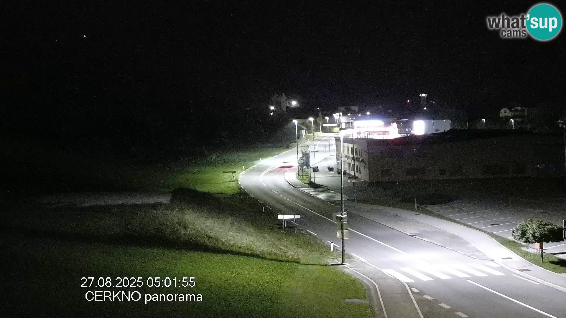 Cerkno entrada a la ciudad Webcam en vivo