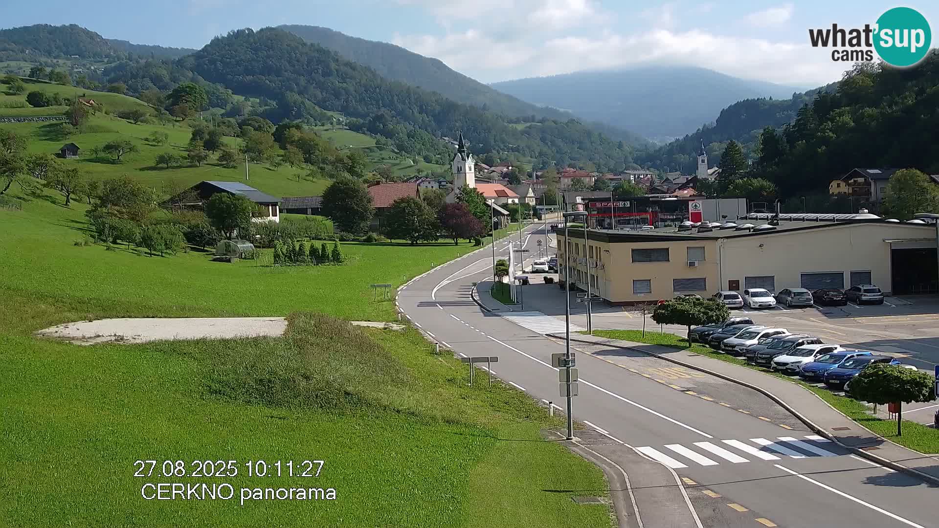 Cerkno entrada a la ciudad Webcam en vivo