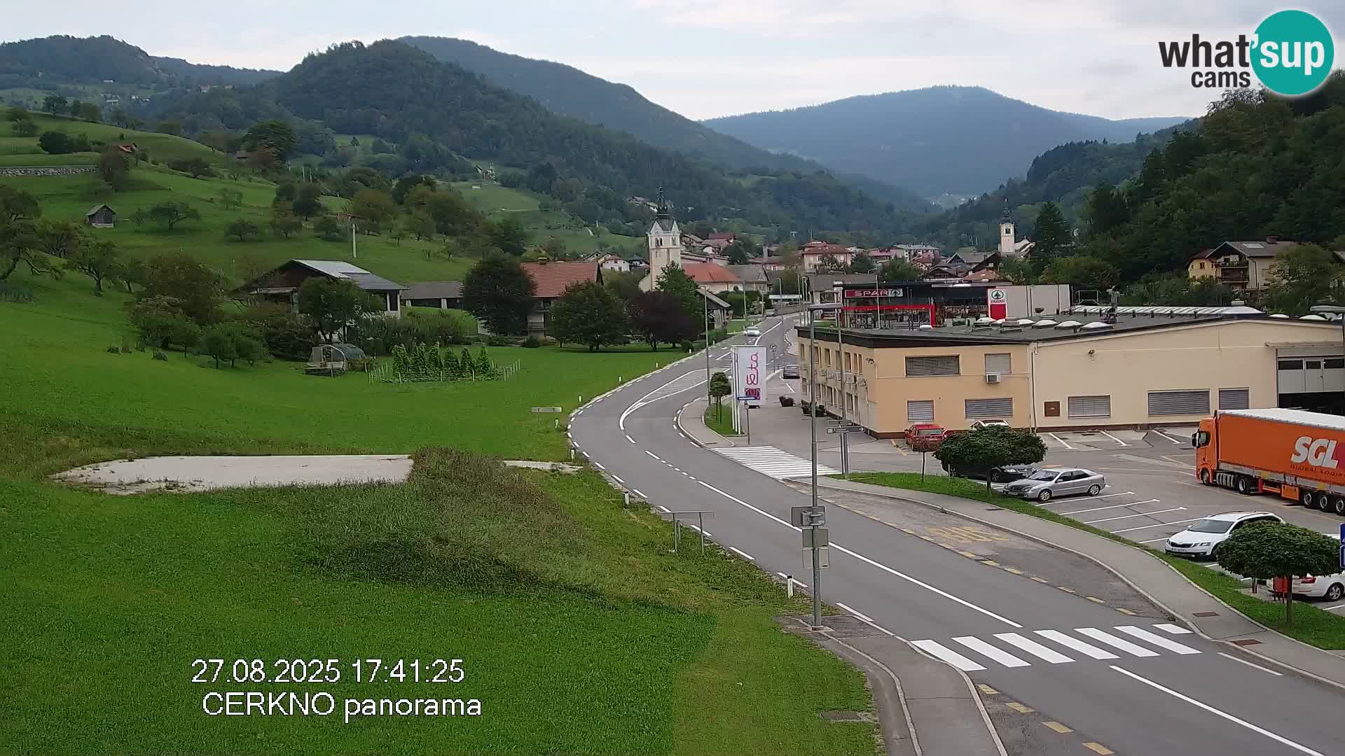 Cerkno ulaz u grad – Kamera uživo