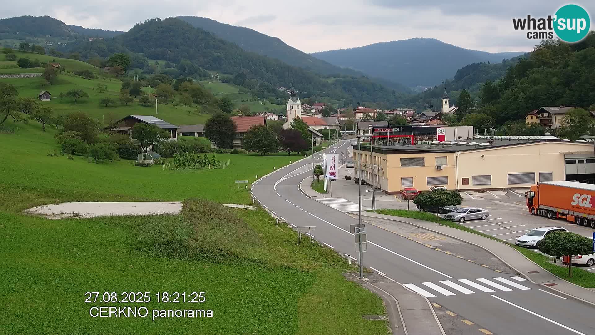 Cerkno ulaz u grad – Kamera uživo