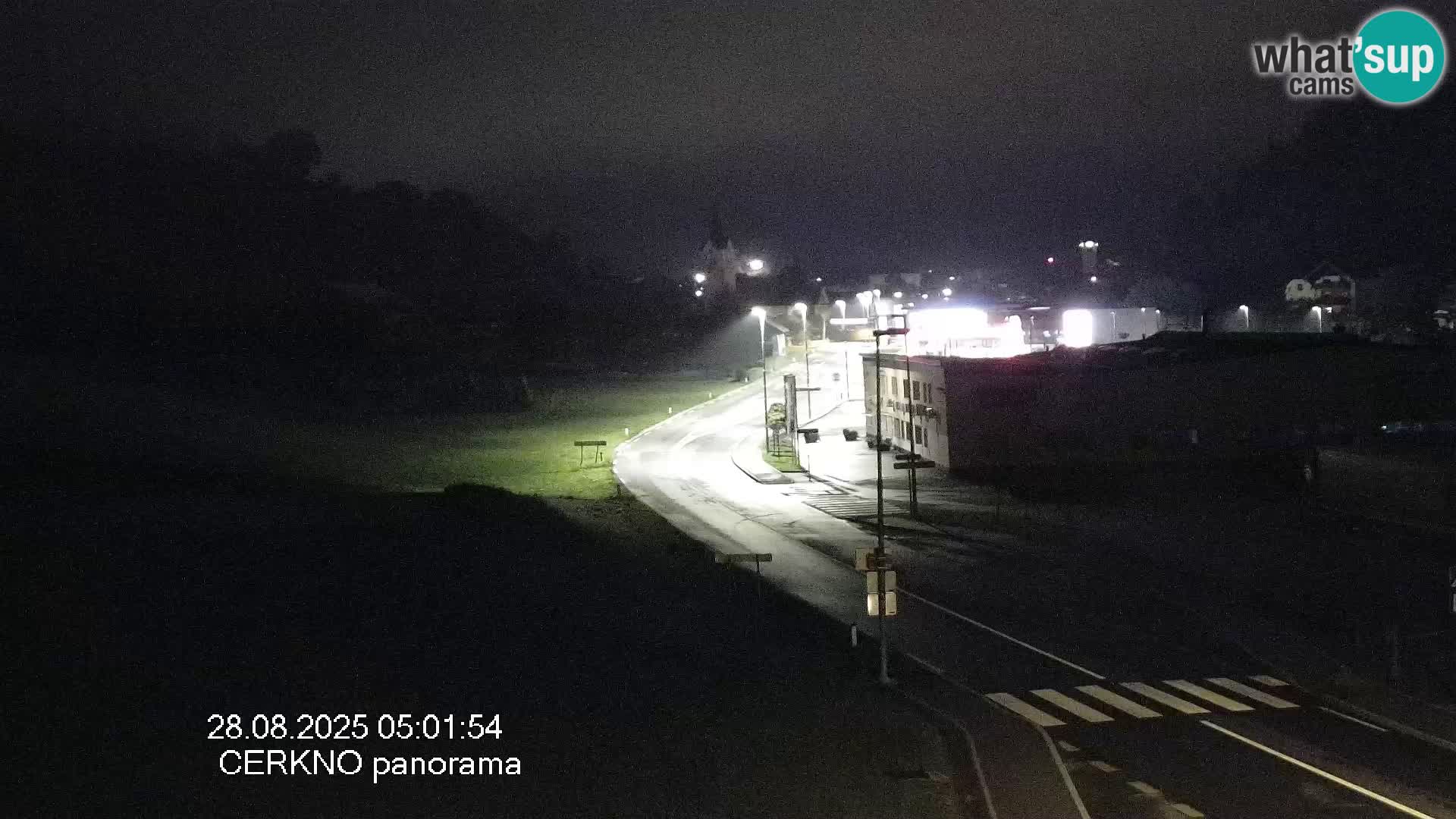 Cerkno entrada a la ciudad Webcam en vivo