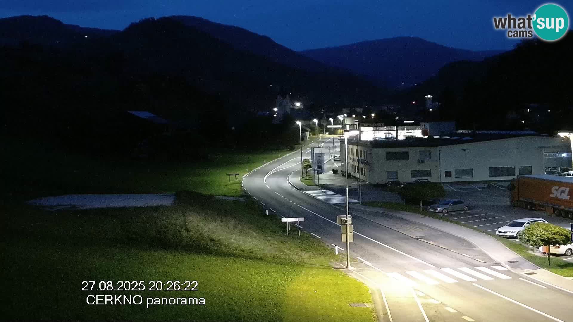 Cerkno entrada a la ciudad Webcam en vivo