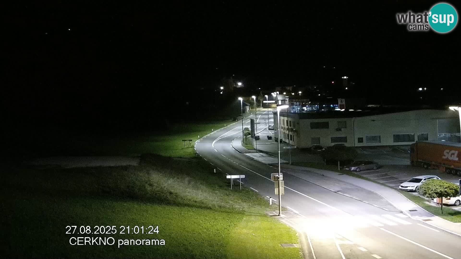 Cerkno entrada a la ciudad Webcam en vivo