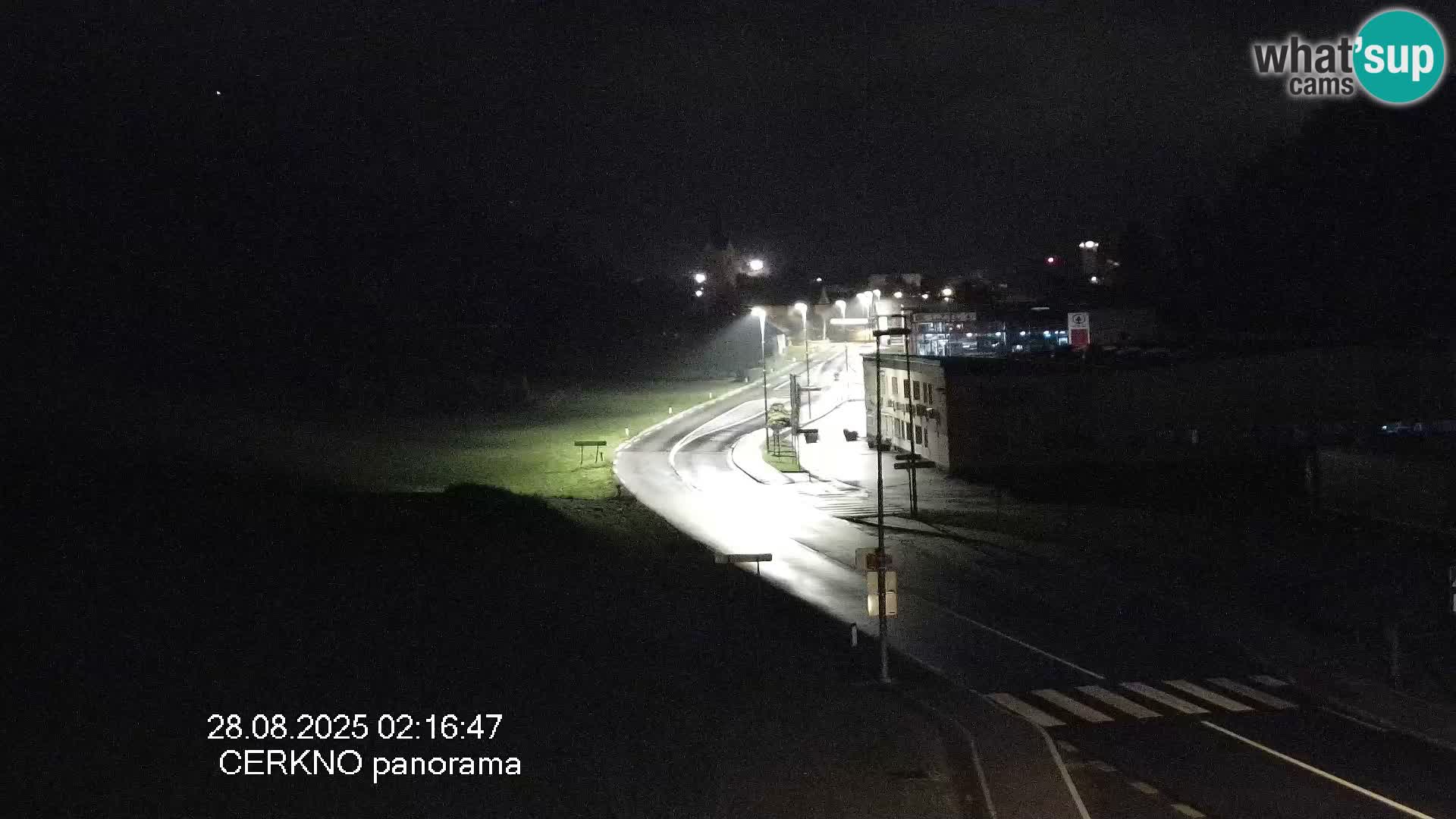Cerkno entrada a la ciudad Webcam en vivo