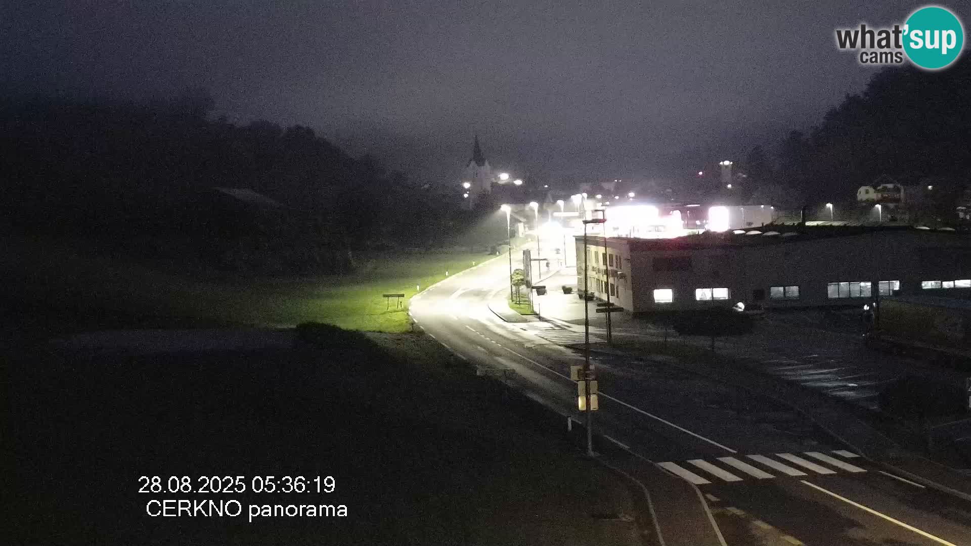 Cerkno city entrance Live Webcam
